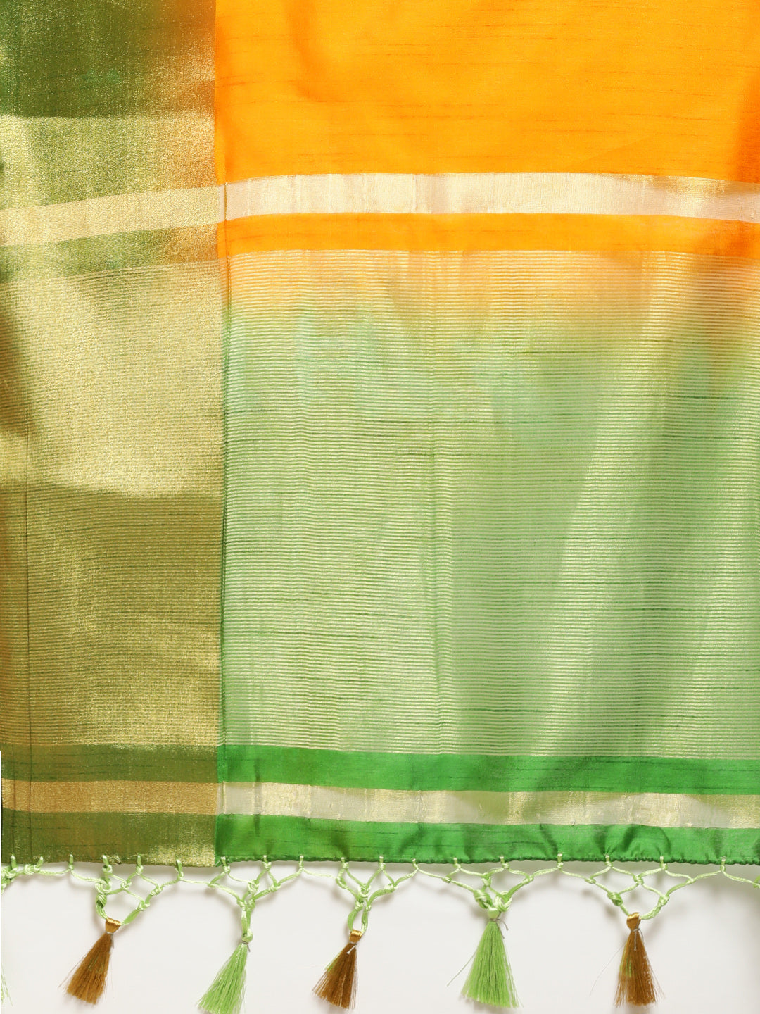 Mimosa Womens Art Silk Saree Kanjivaram Mustard Color