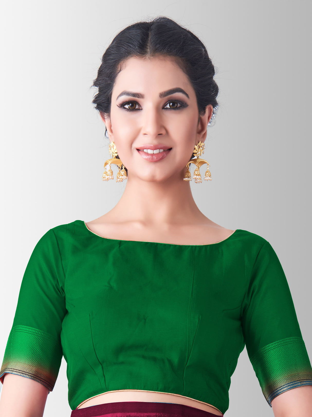 Mimosa Womens Art Silk Saree Kanjivaram Mejanta Color