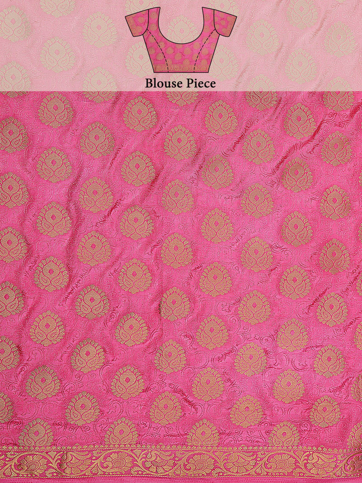 Mimosa Womens Art Silk Saree Kanjivaram Navy Blue Color