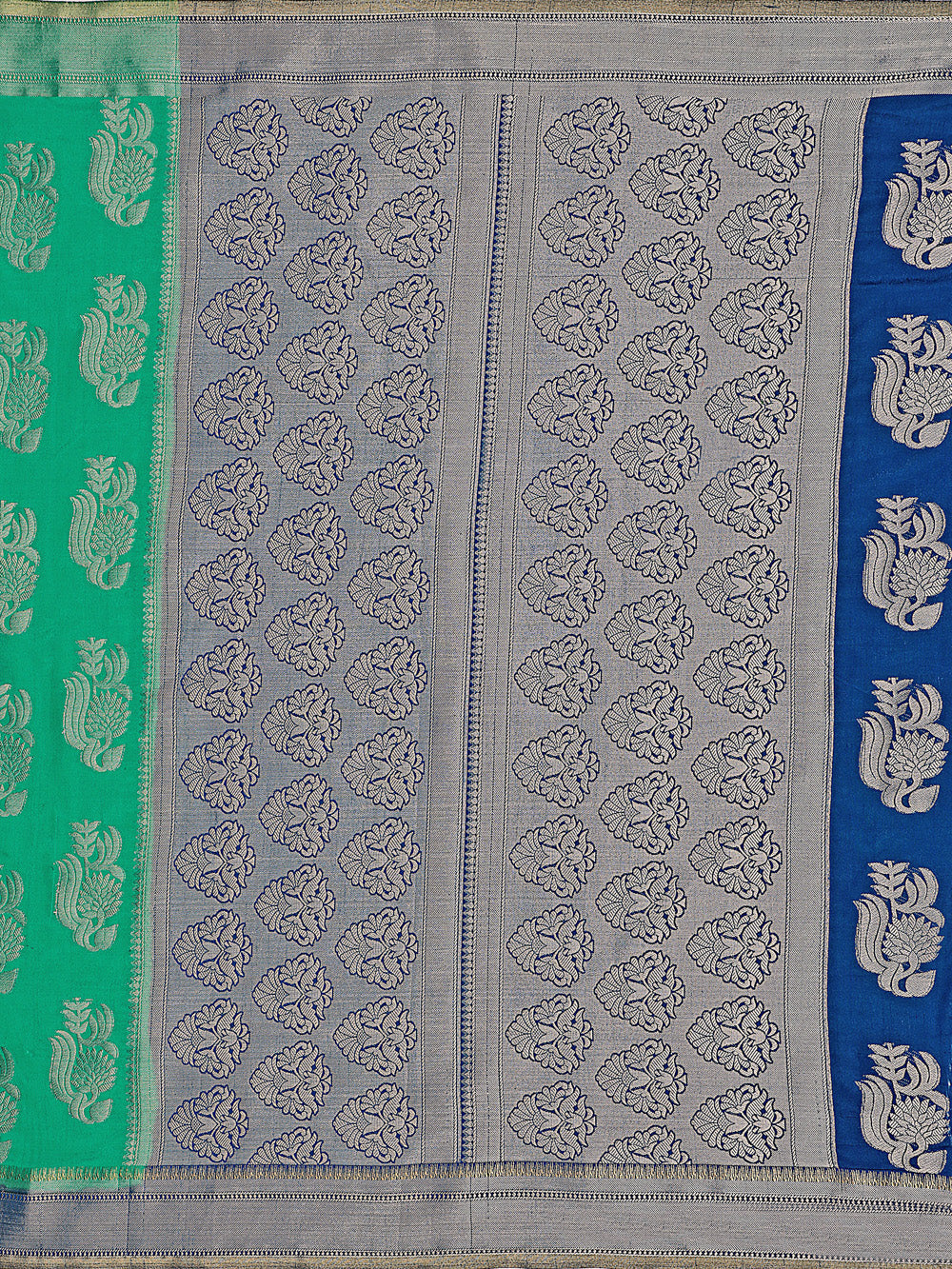 Mimosa Womens Art Silk Saree Kanjivaram Rama Color