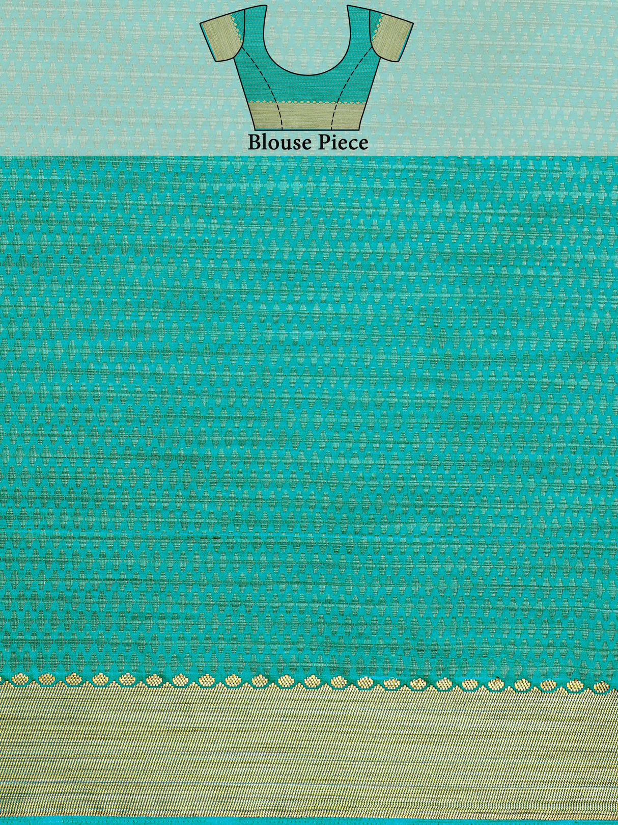 Mimosa Womens Art Silk Saree Kanjivaram style Saffire Color