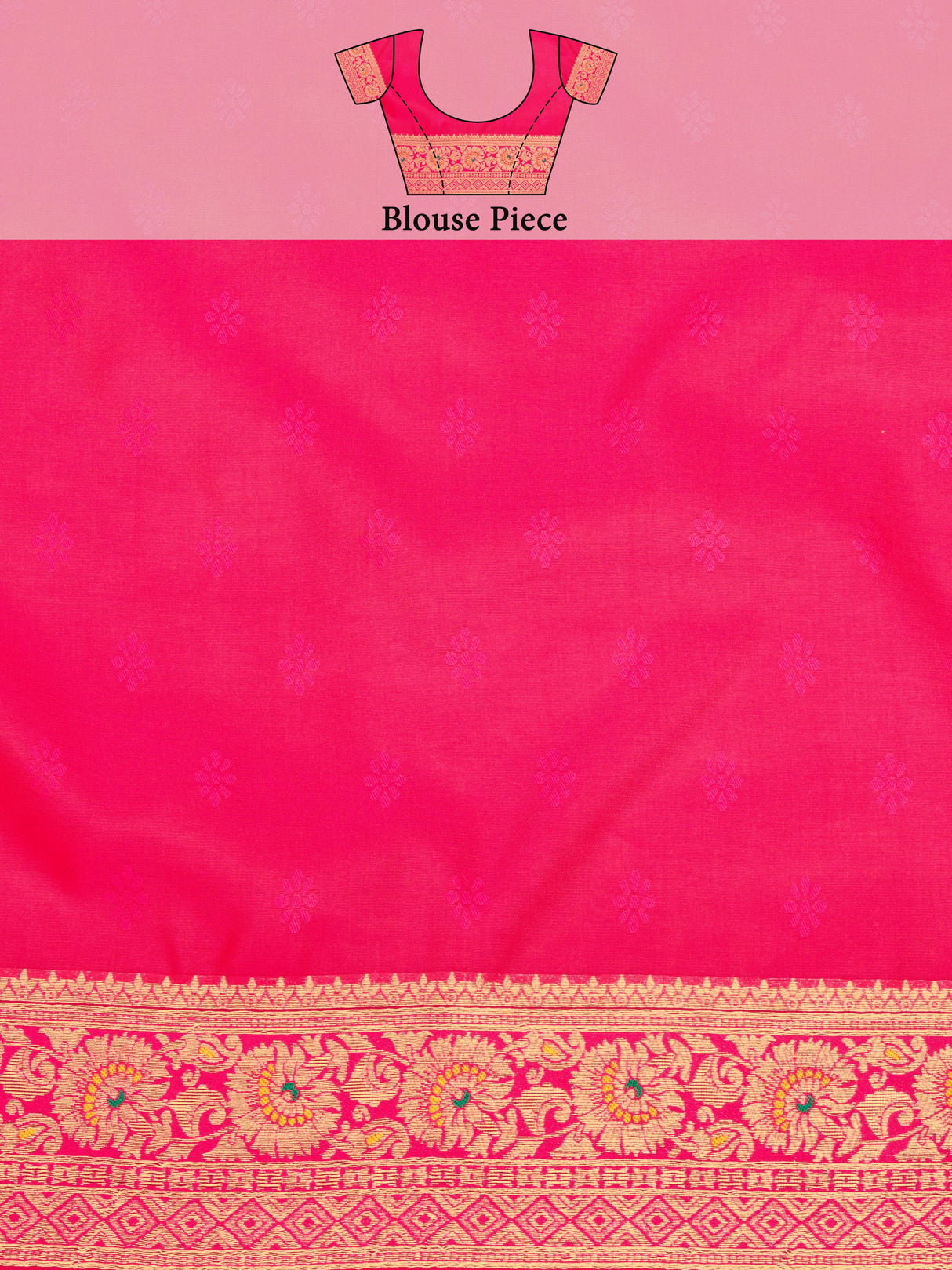 Mimosa Women's Woven Design Patola Style Art Silk Saree With Blouse Piece : SA00001344GDFREE