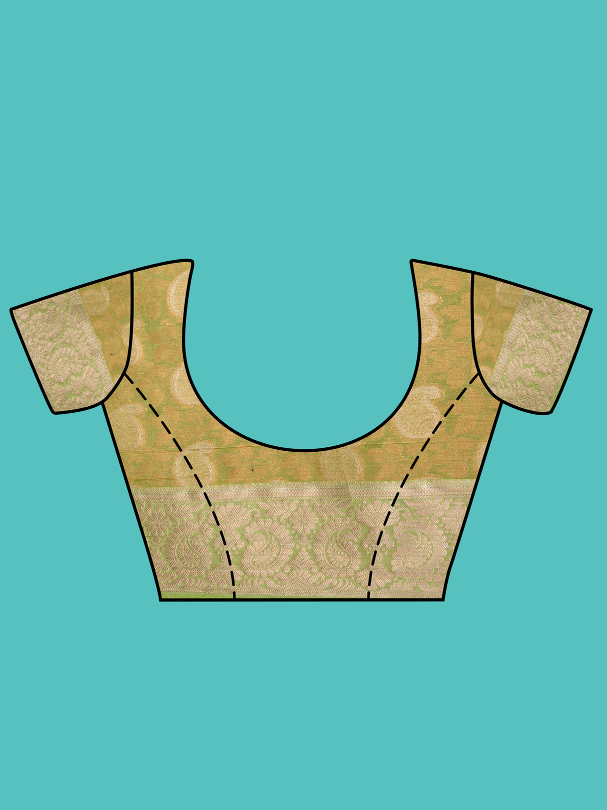 Mimosa Women's Woven Design Kanjivaram Style Art Silk Saree With Blouse Piece : SA0000412NVFREE