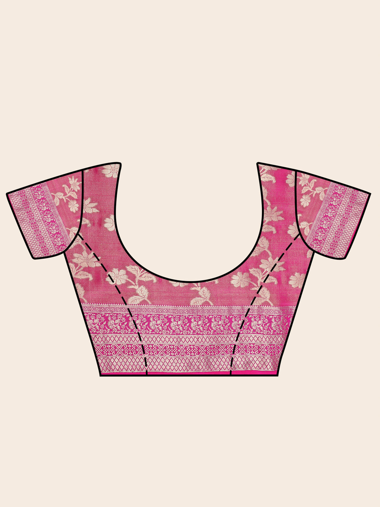 Mimosa Womens Art Silk Saree Kanjivaram Royal Blue Color