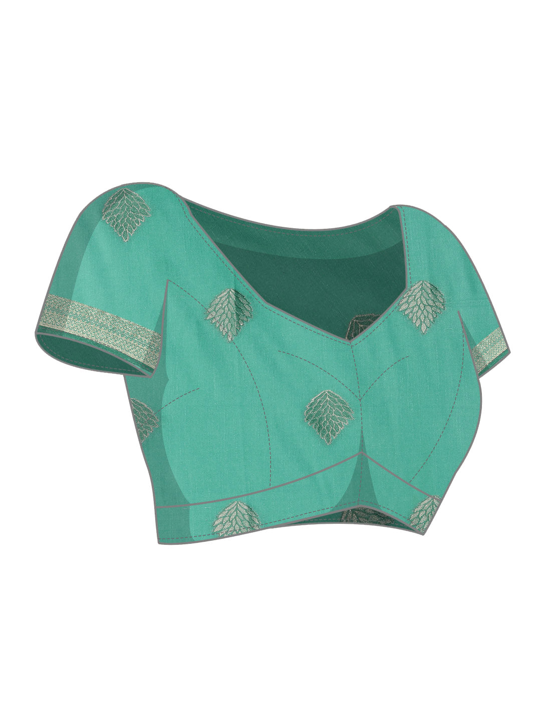 Mimosa Womens Art Silk Saree Kanjivaram Royal Blue Color