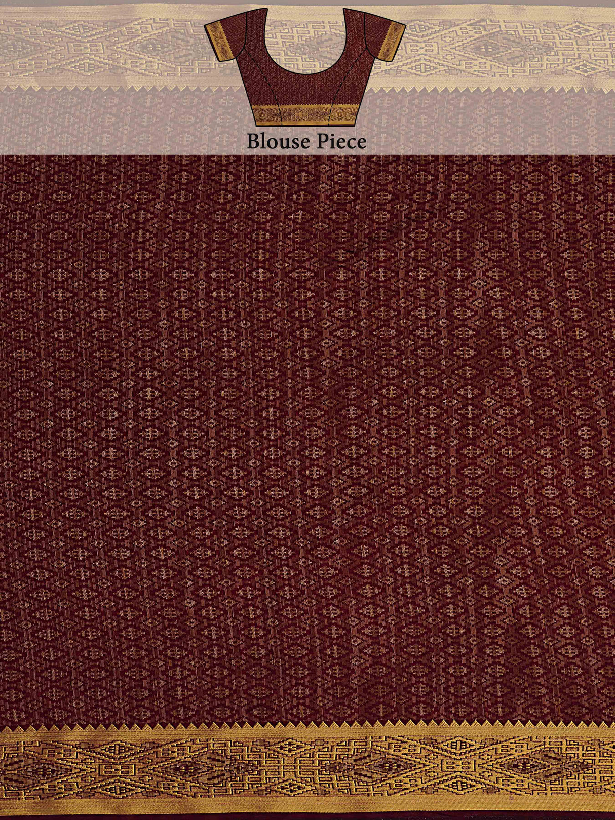 Mimosa Womens Art Silk Saree Kanjivaram Wine Color