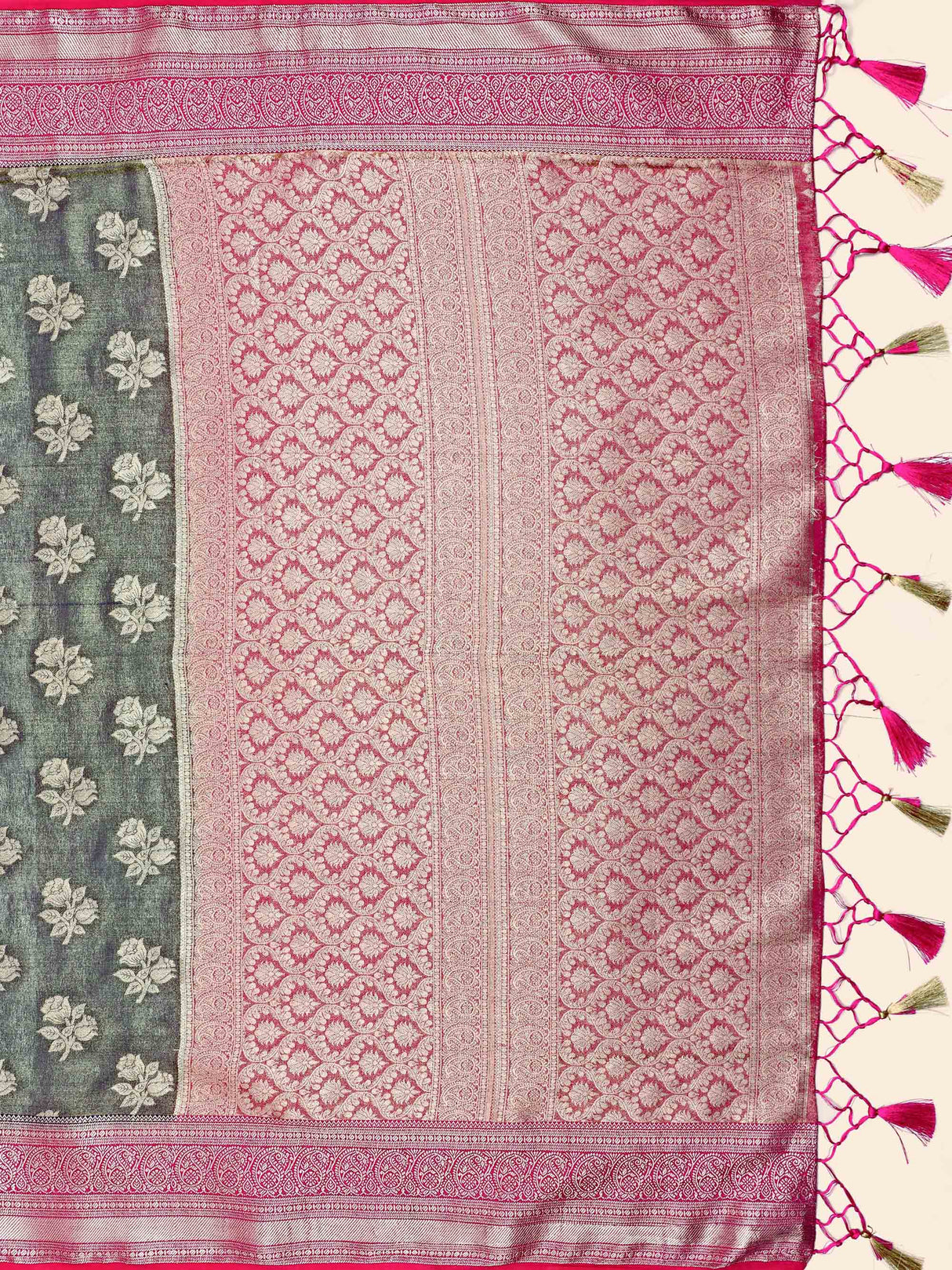 Mimosa Womens Art Silk Saree Kanjivaram Navy Blue Color