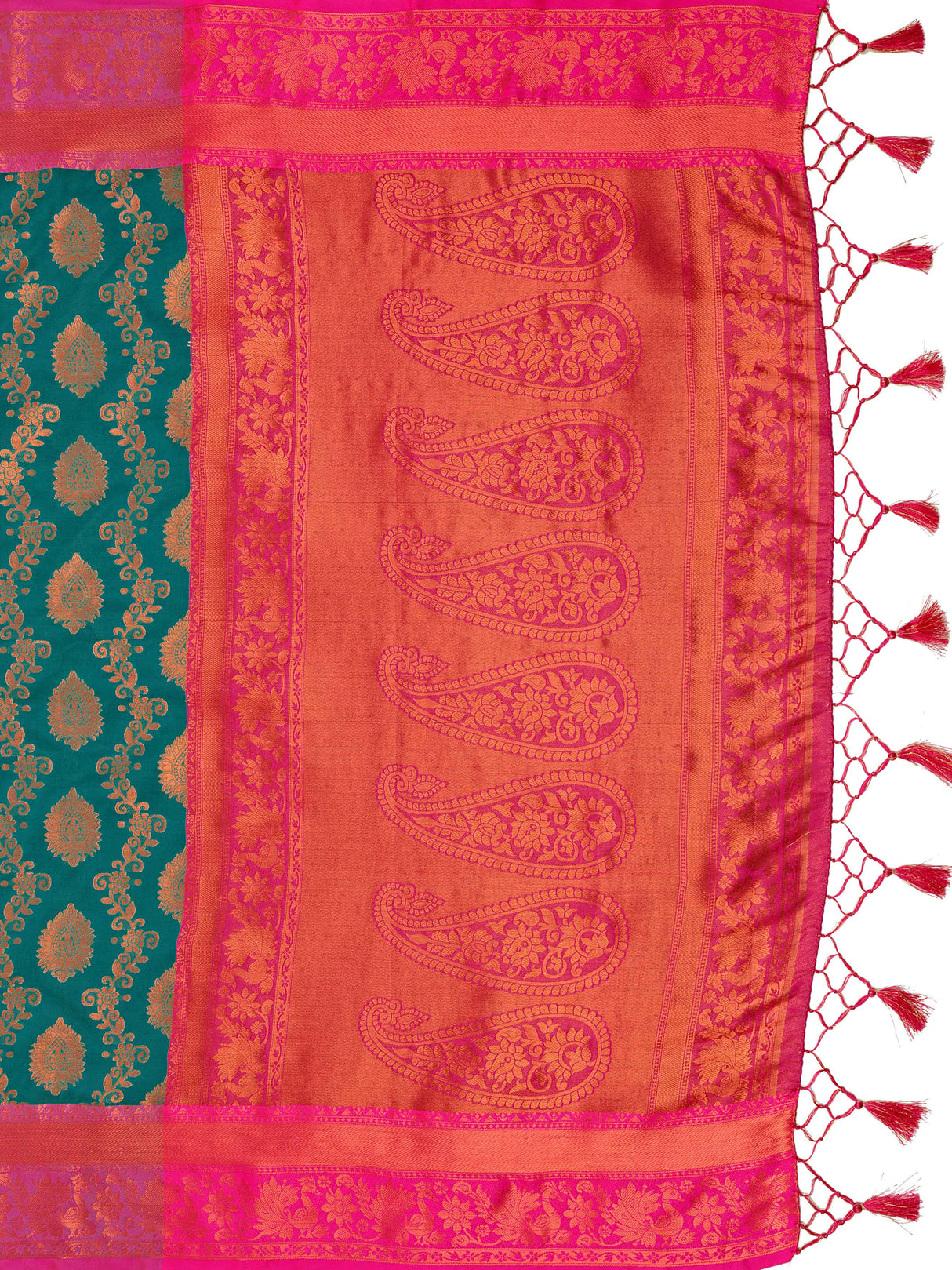 Mimosa Women's Woven Design Kanjivaram Art Silk Saree With Blouse Piece : SA0000913SF