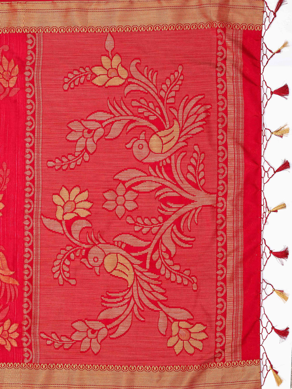 Mimosa Womens Art Silk Saree Kanjivaram Maroon Color