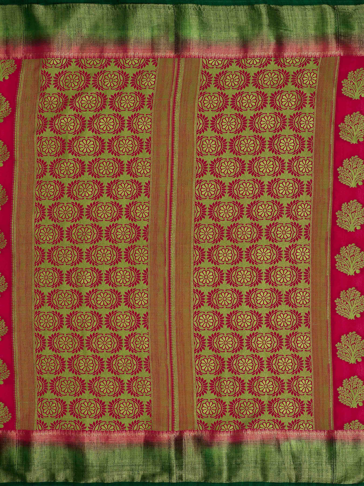 Mimosa Womens Art Silk Saree Kanjivaram Red Color