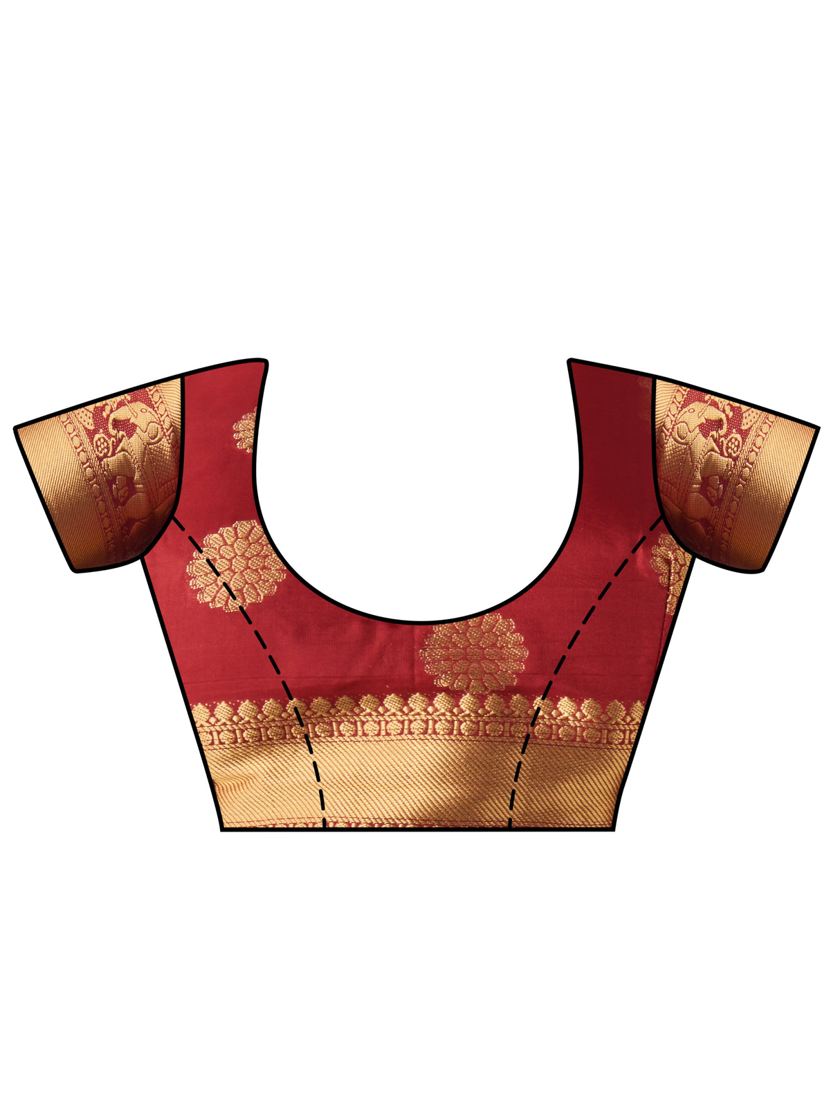 Mimosa Womens Art Silk Saree Kanjivaram BGreen Color