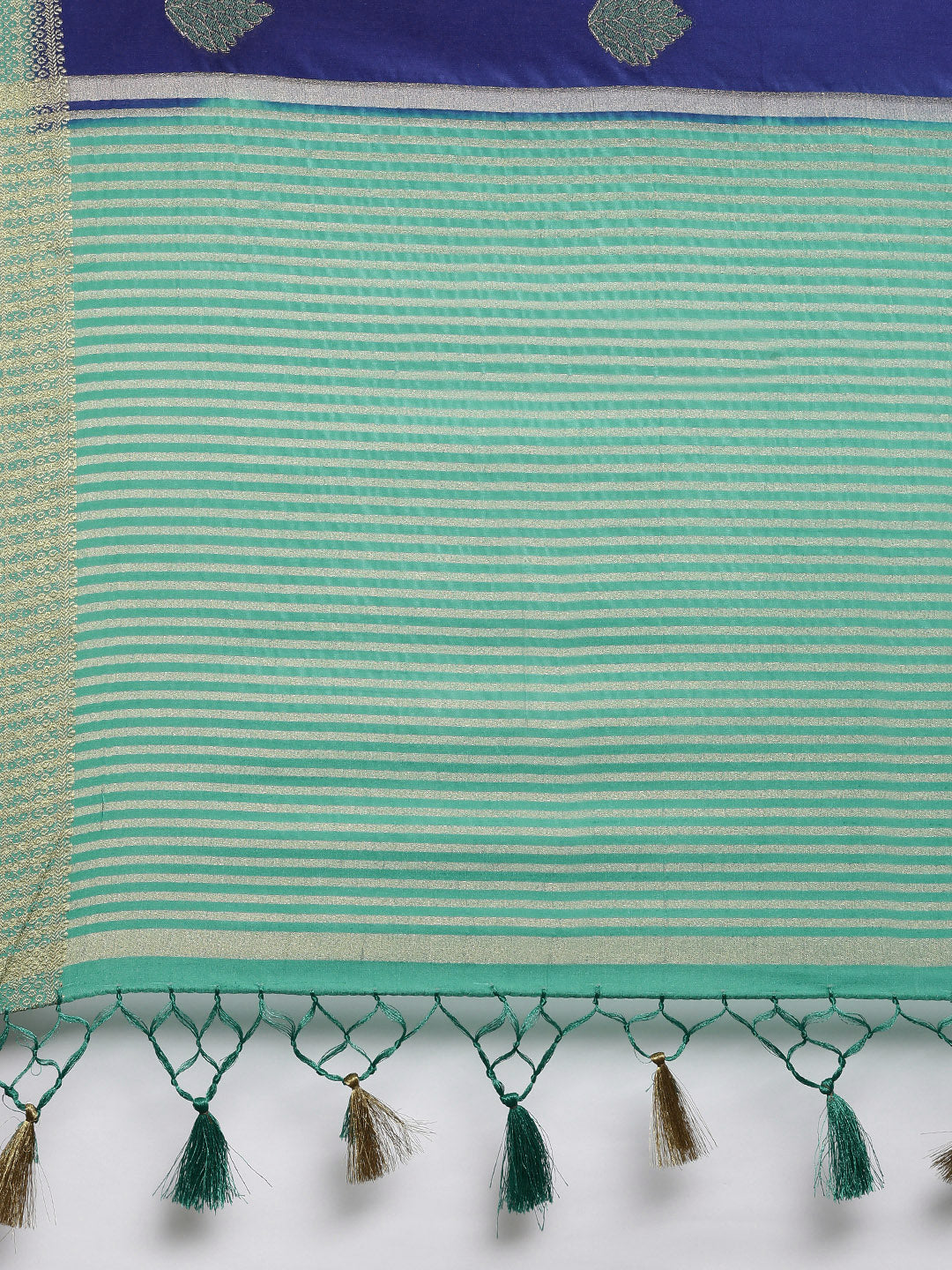 Mimosa Womens Art Silk Saree Kanjivaram Royal Blue Color