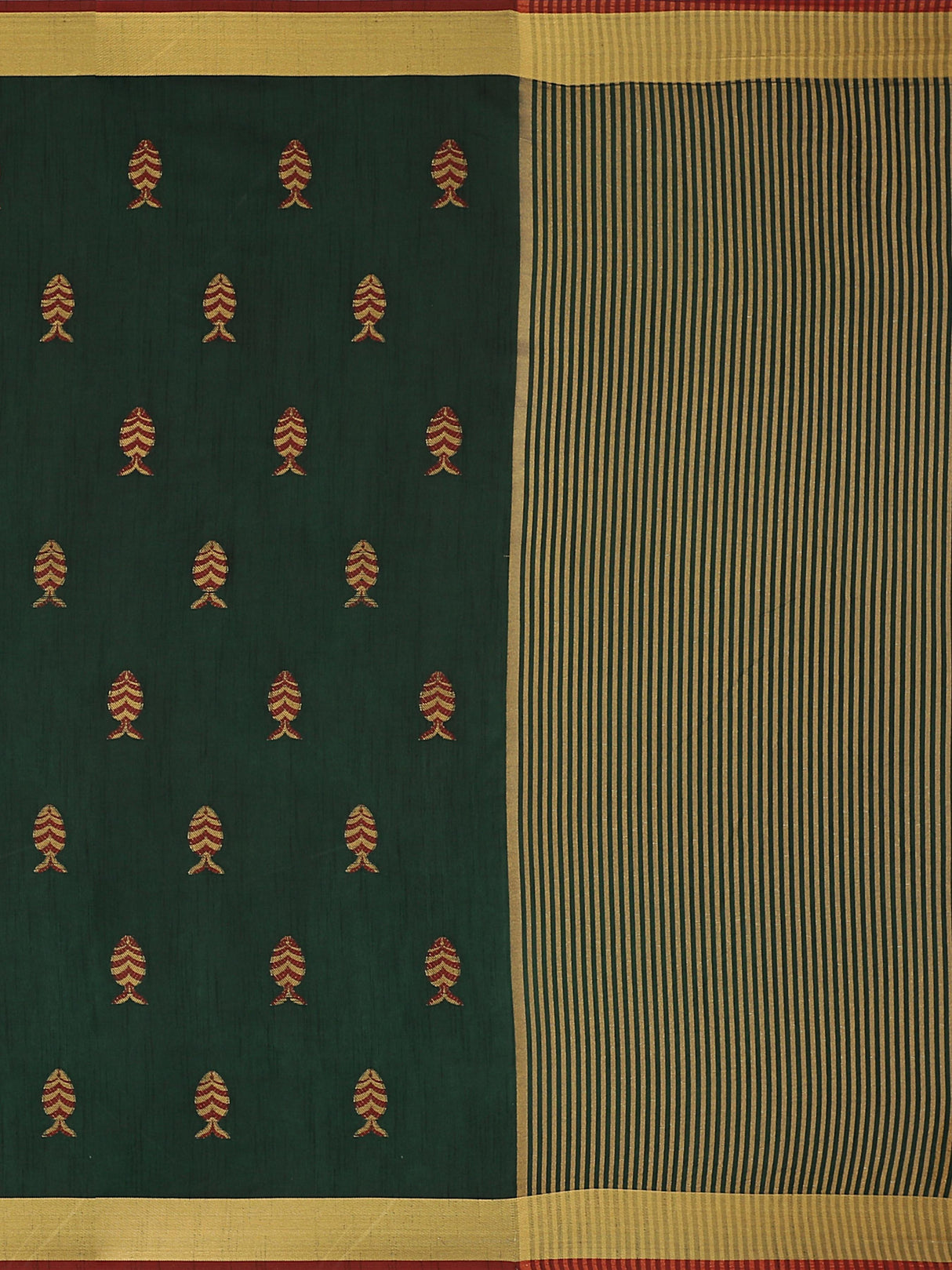 Mimosa Womens Art Silk Saree Kanjivaram style BGreen Color