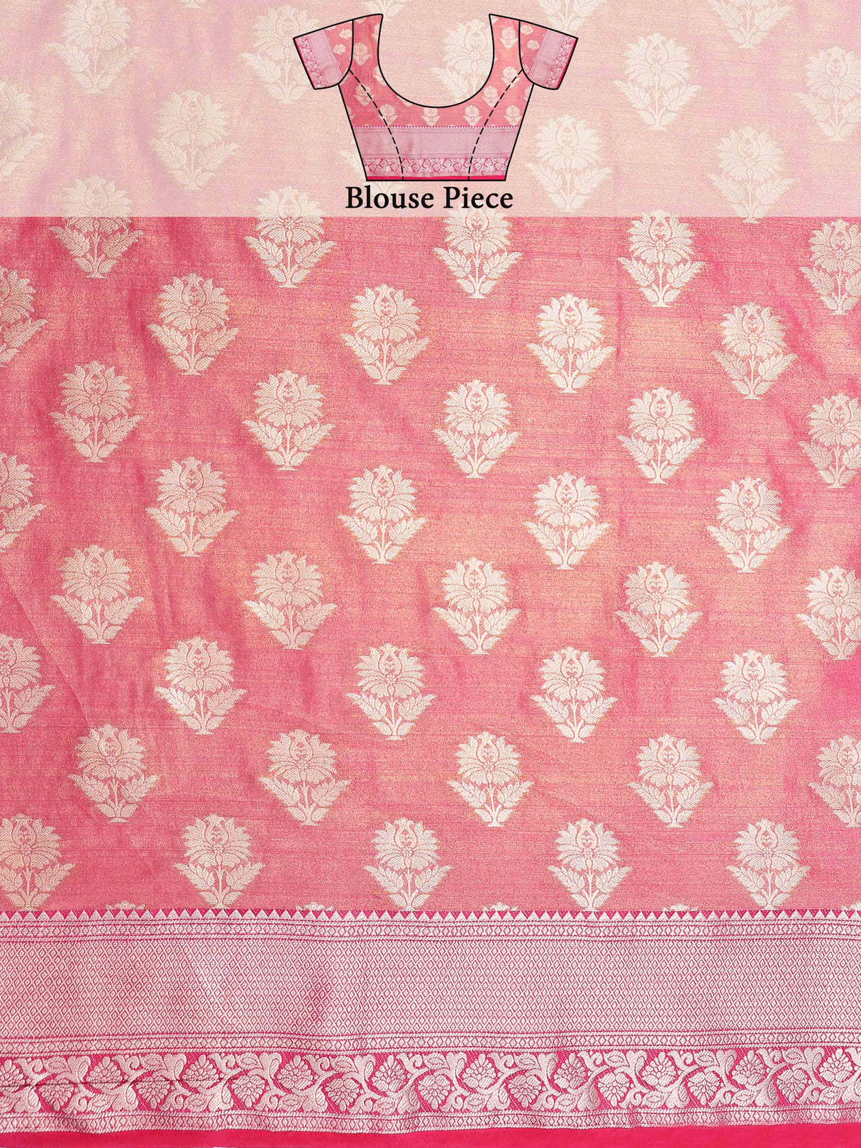 Mimosa Womens Art Silk Saree Kanjivaram Peach Color