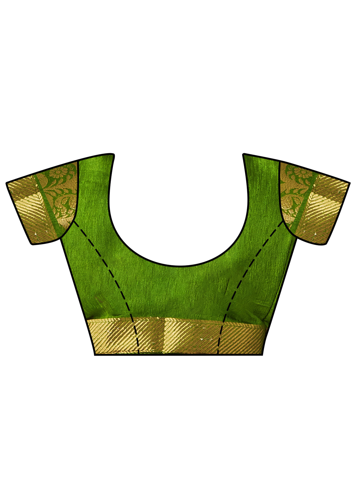 Mimosa Womens Linen Saree Kanjivaram style Mejanta Color