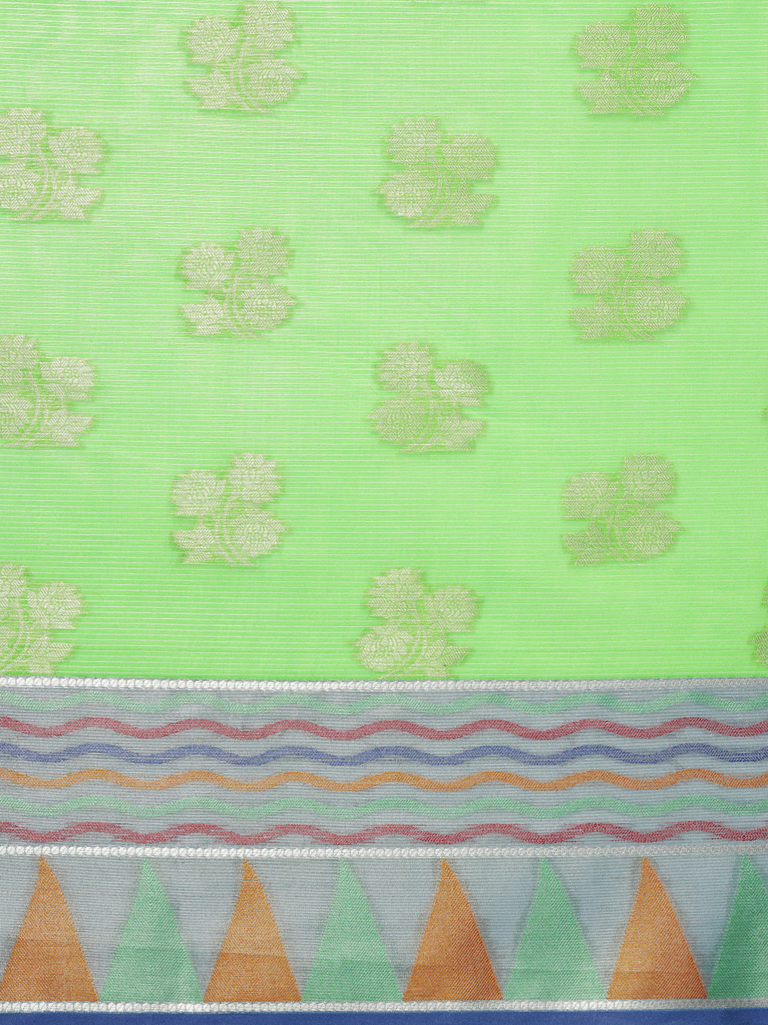 Mimosa Womens Art Silk Saree Kanjivaram Parootgreen Color