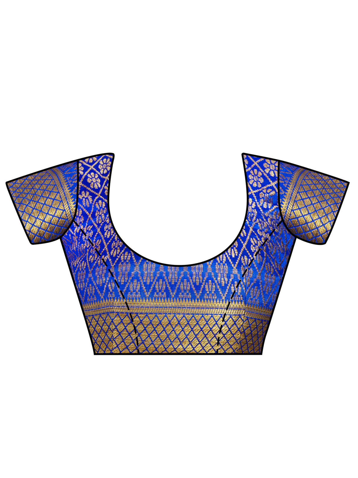 Mimosa Womens Art Silk Saree Kanjivaram Royal Blue Color