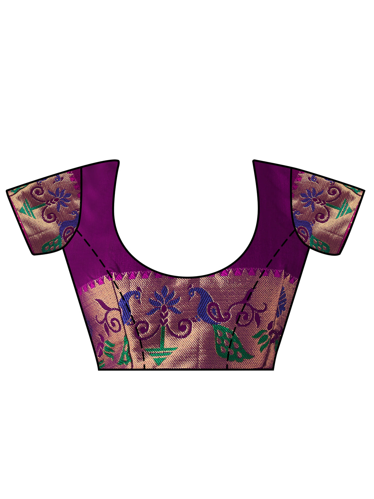 Mimosa Womens Art Silk Saree Kanjivaram Peach Color