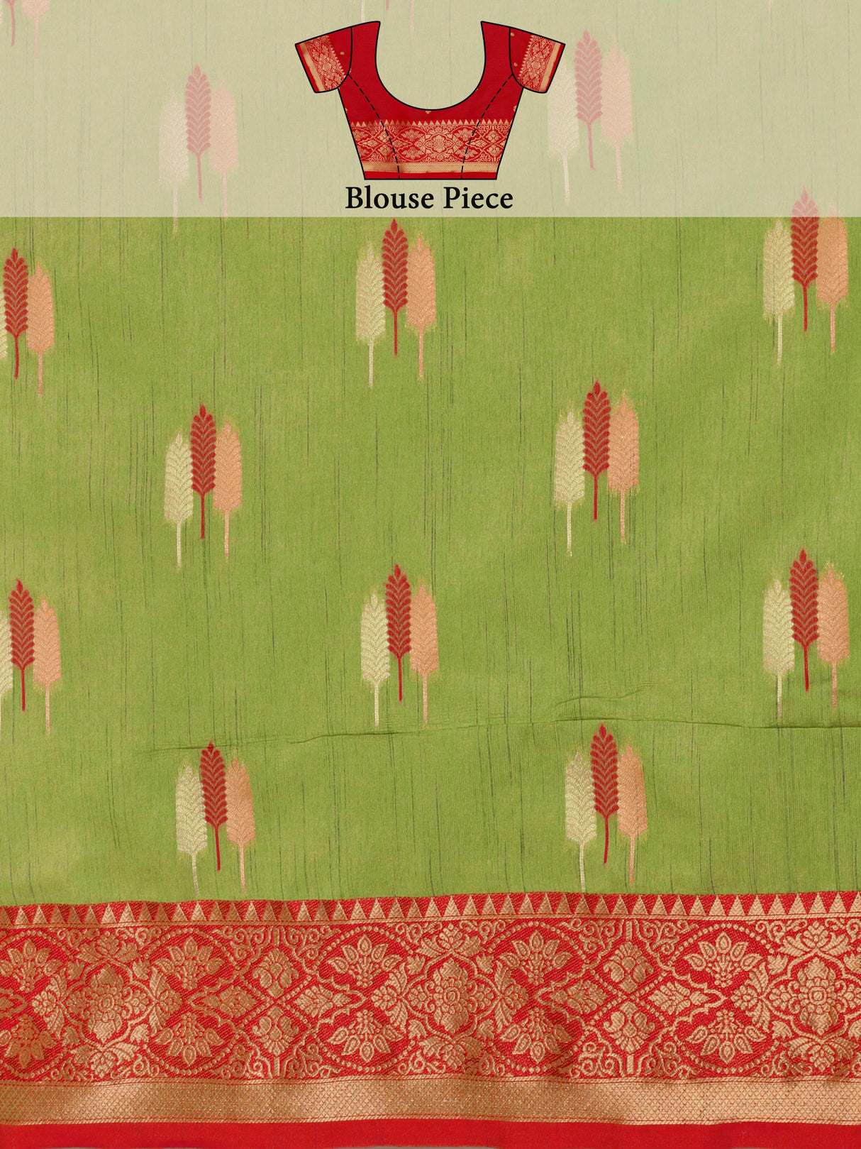 Mimosa Women's Woven Design Bishnupur Art Silk Saree With Blouse Piece : SA0000867LR