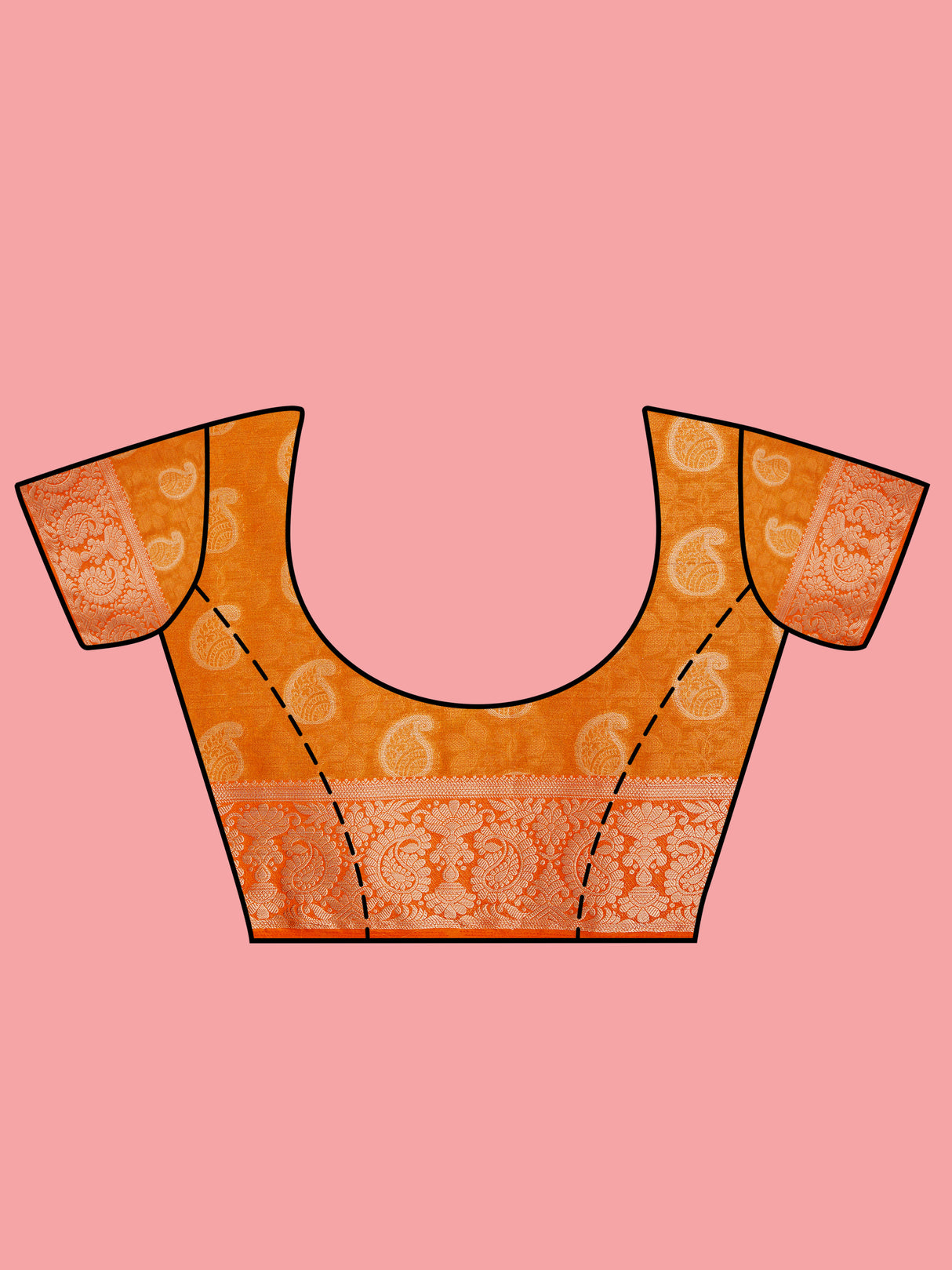 Mimosa Women's Woven Design Kanjivaram Style Art Silk Saree With Blouse Piece : SA0000412HWFREE