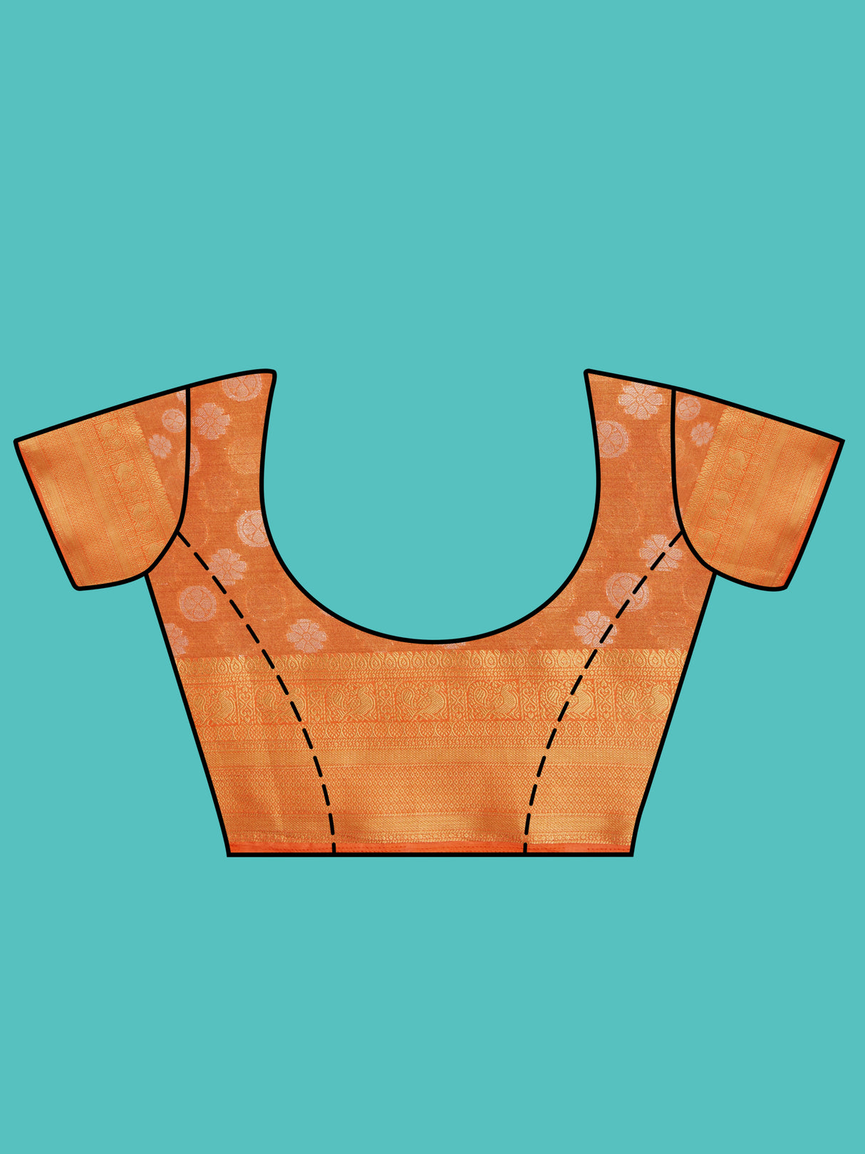 Mimosa Women's Woven Design Kanjivaram Style Art Silk Saree With Blouse Piece : SA0000410MRFREE