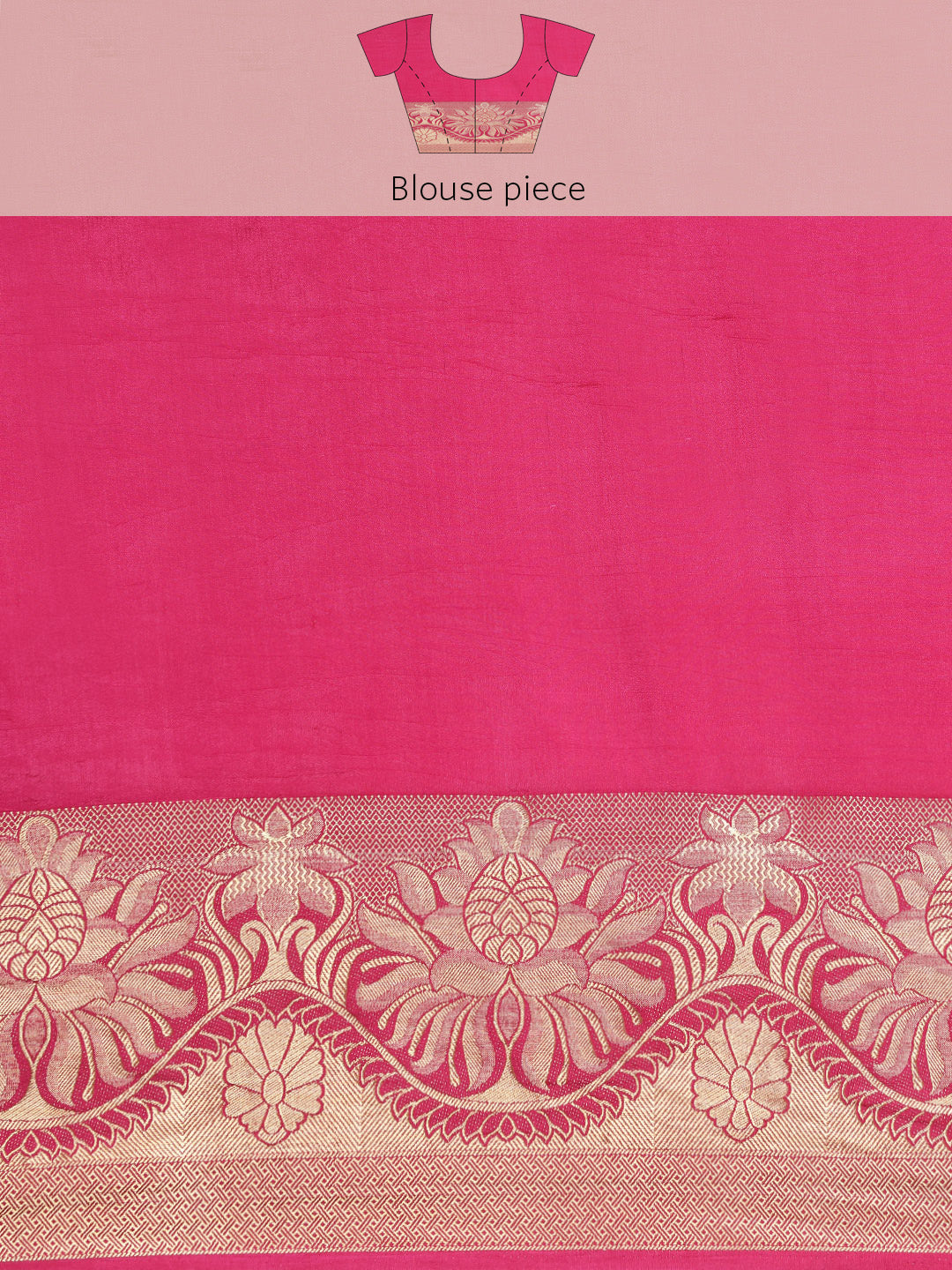 Mimosa Womens Art Silk Saree Kanjivaram Gold Color