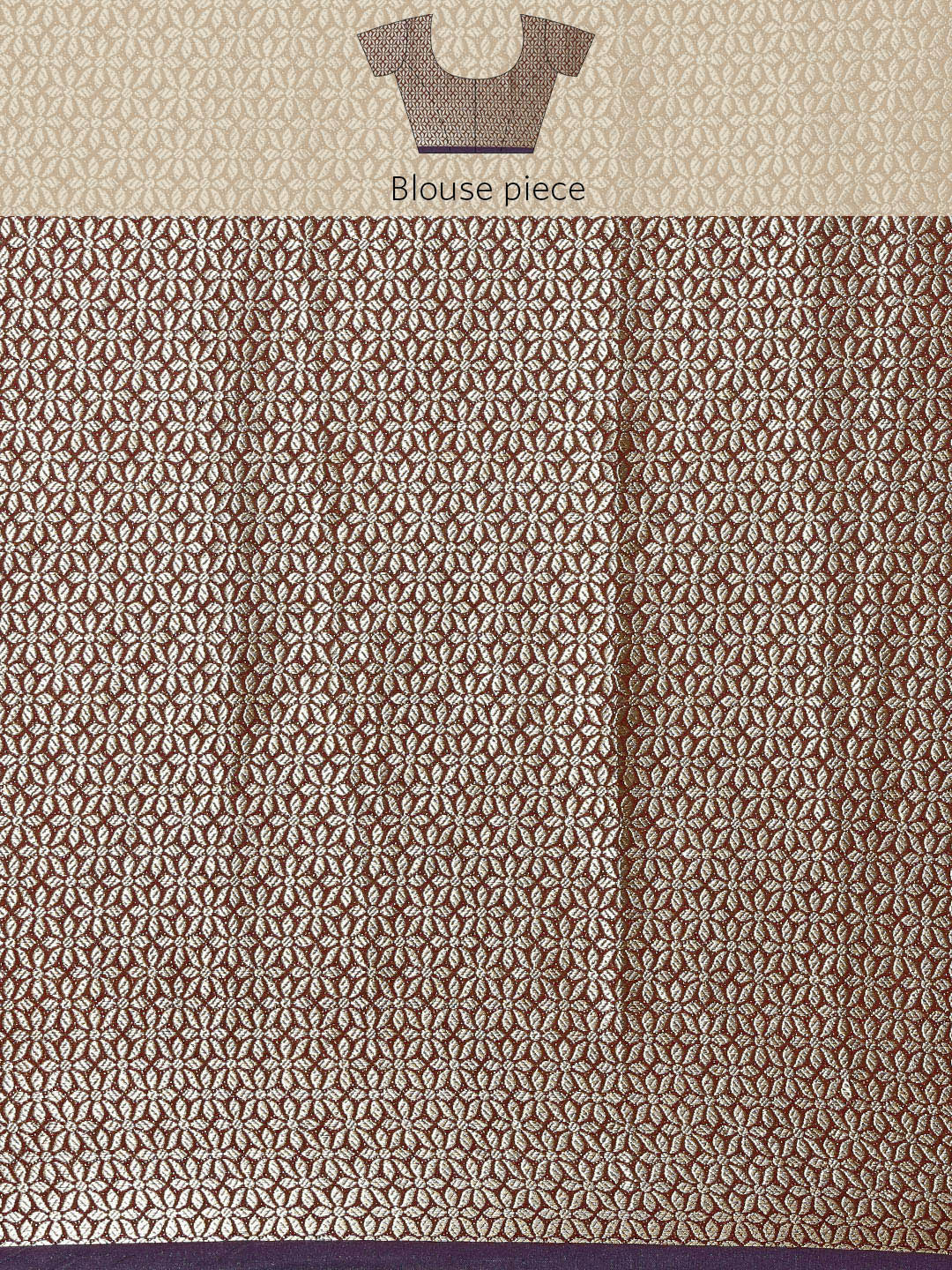 Mimosa Womens Art Silk Saree Kanjivaram Chocolate Color