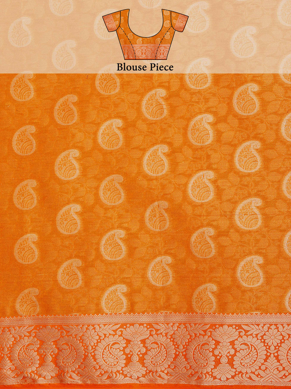 Mimosa Women's Woven Design Kanjivaram Style Art Silk Saree With Blouse Piece : SA0000412HWFREE