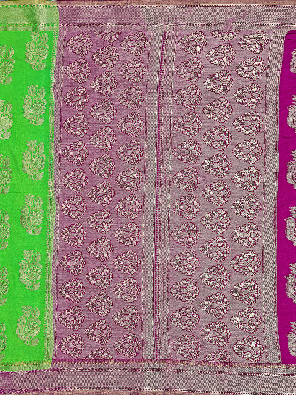 Mimosa Womens Art Silk Saree Kanjivaram Liril Color