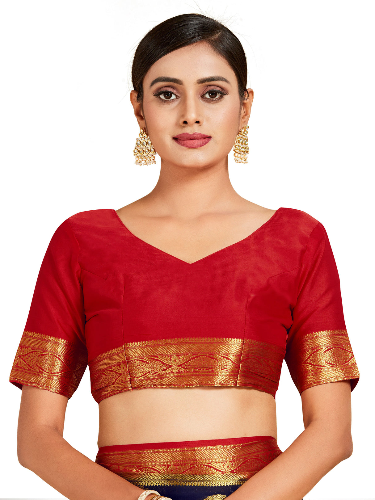 Mimosa Womens Crepe Saree Mysore Silk Black Color