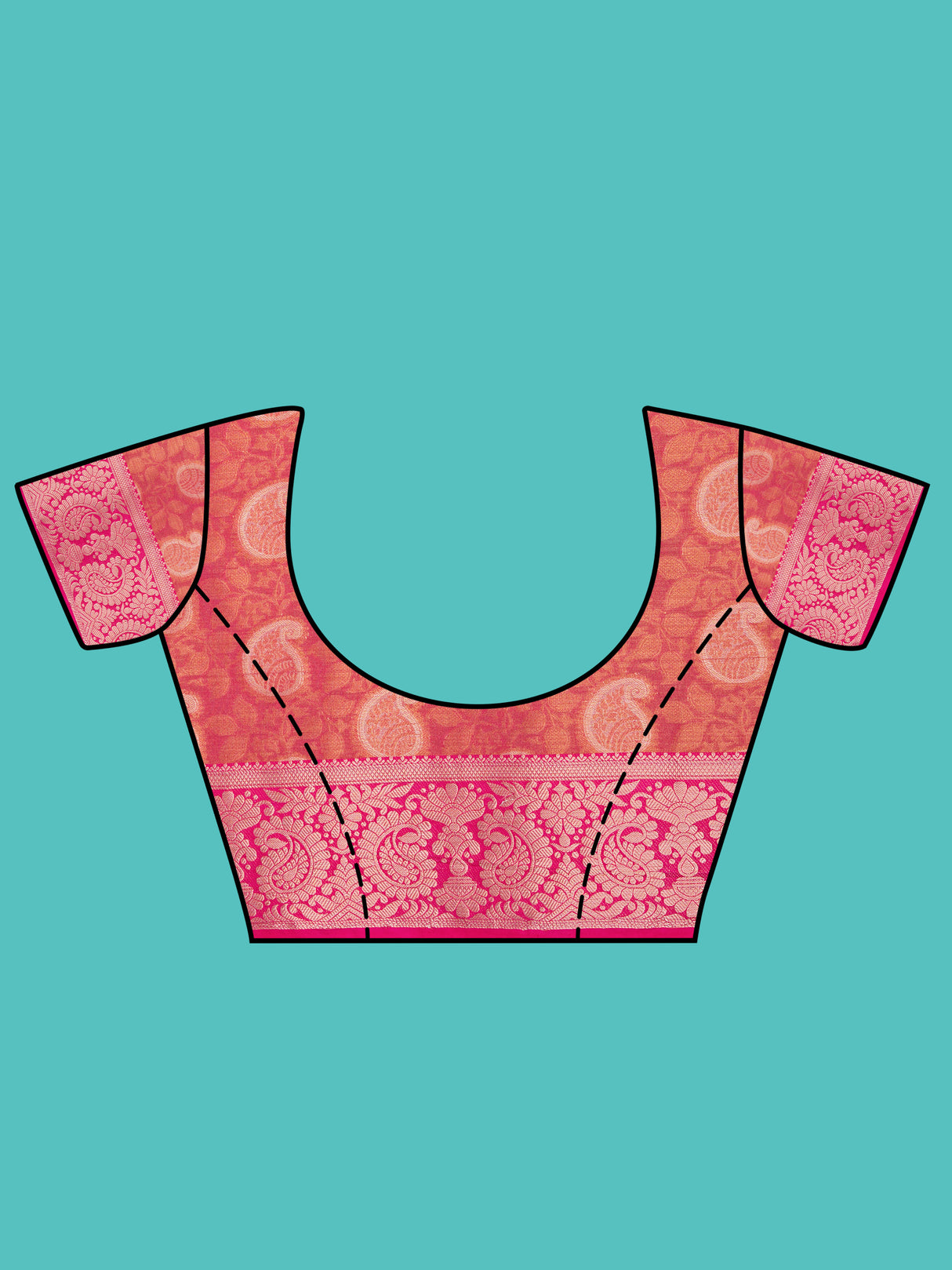 Mimosa Women's Woven Design Kanjivaram Style Art Silk Saree With Blouse Piece : SA0000412PCFREE