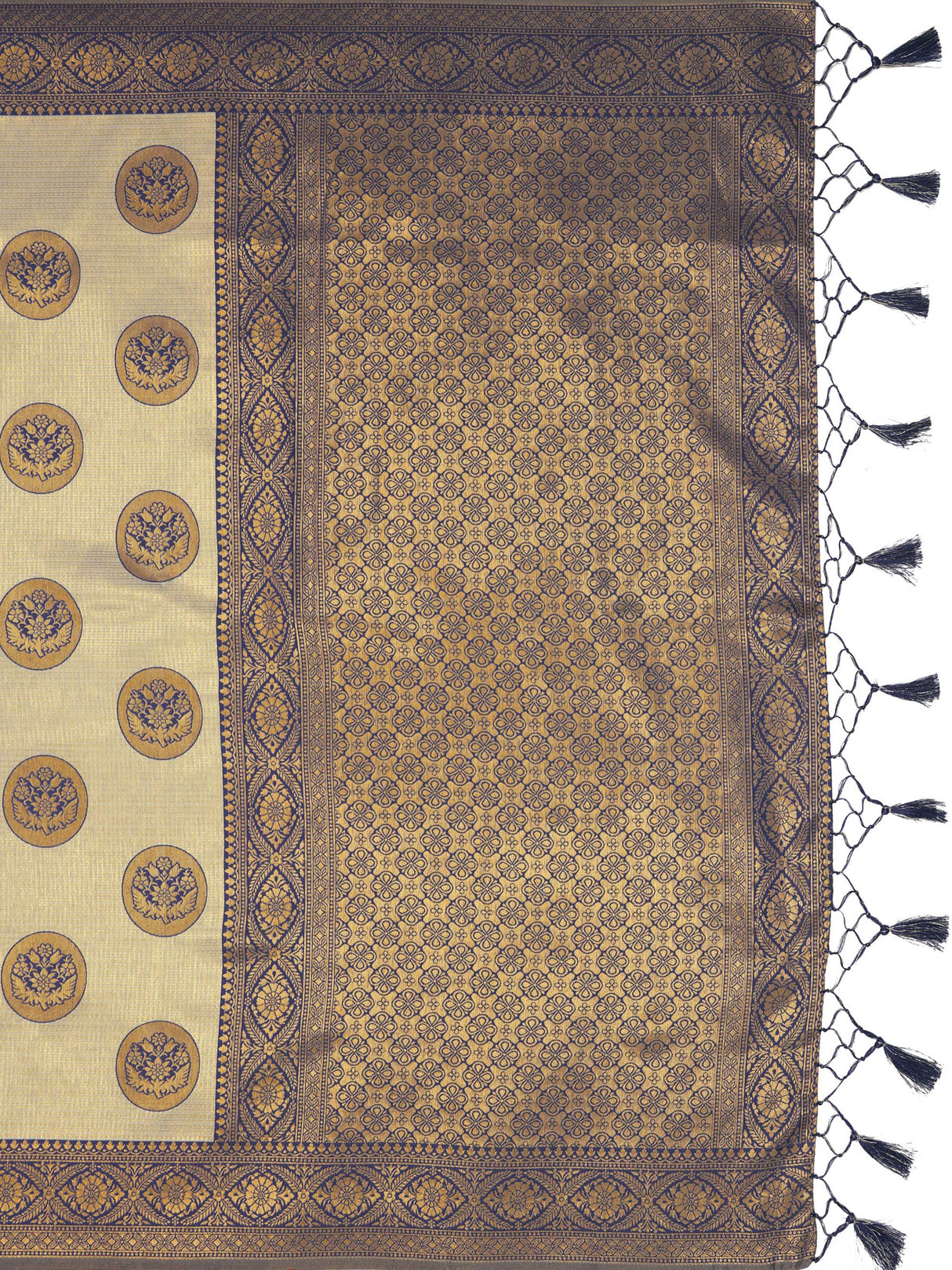 Mimosa Women's Woven Design Kanjivaram Art Silk Saree With Blouse Piece : SA0000889GY