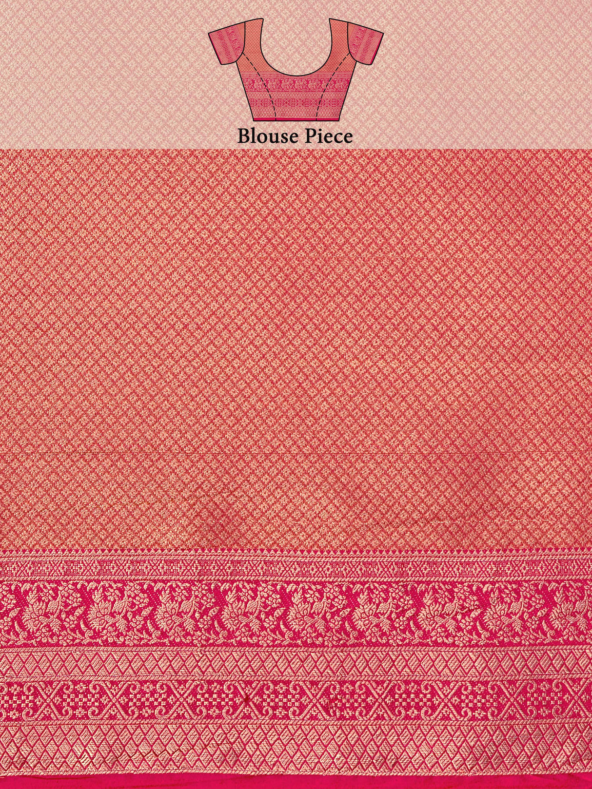 Mimosa Women's Woven Design Kanjivaram Style Art Silk Saree With Blouse Piece : SA0000374RNFREE