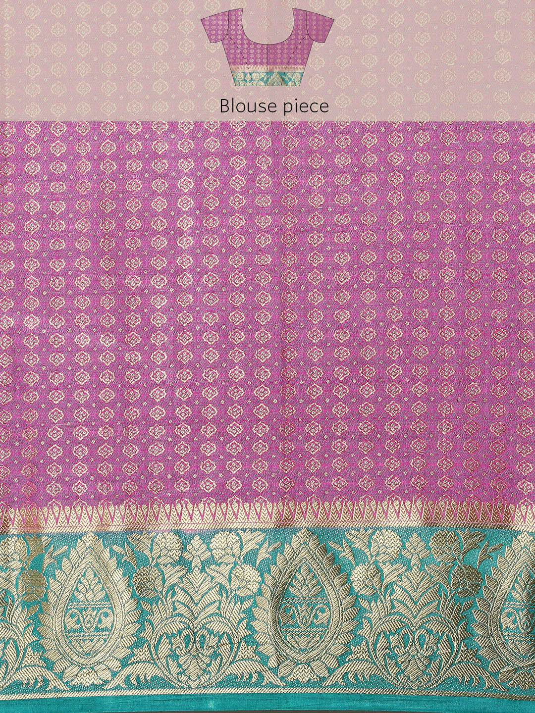 Mimosa Womens Art Silk Saree Kanjivaram Pink Color