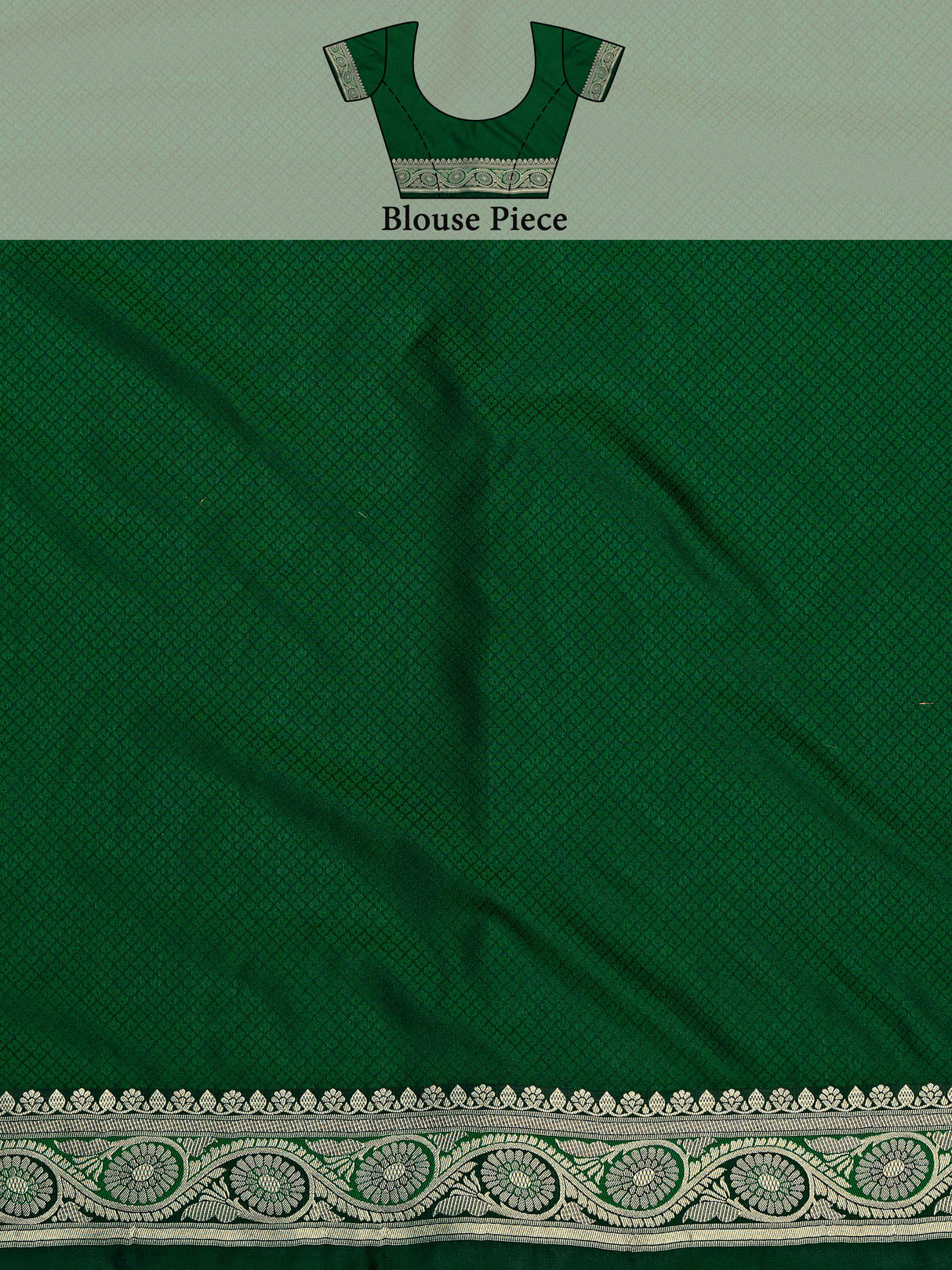 Mimosa Women's Woven Design Kanjivaram Art Silk Saree With Blouse Piece : SA00001222GRNFREE