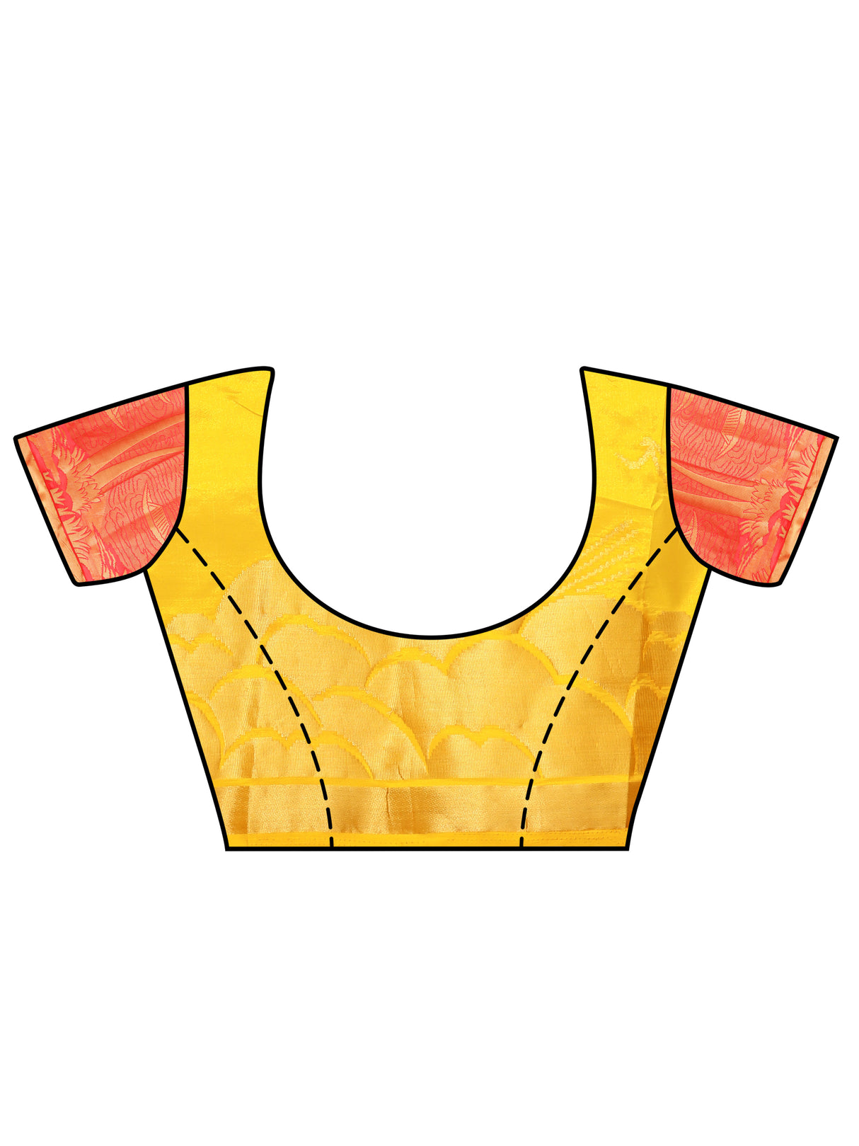 Mimosa Womens Art Silk Saree Kanjivaram Gold Color