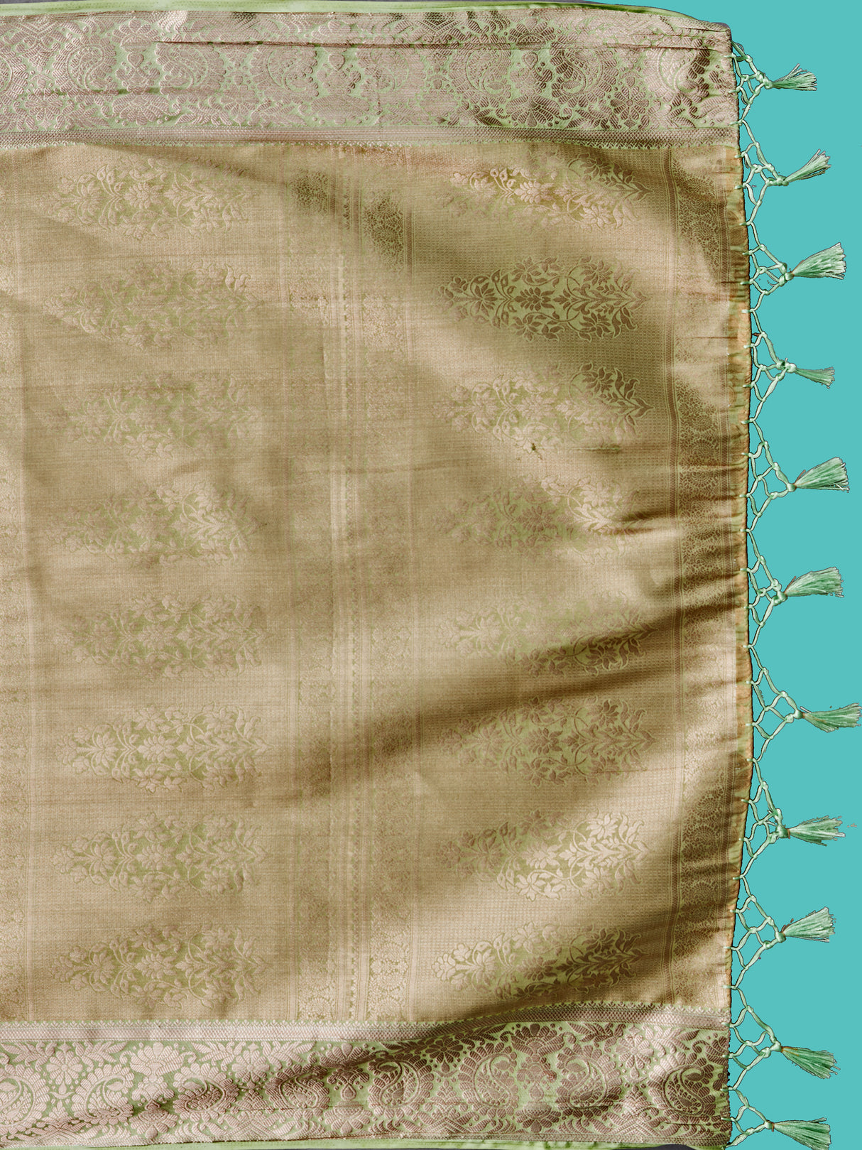 Mimosa Women's Woven Design Kanjivaram Style Art Silk Saree With Blouse Piece : SA0000412NVFREE