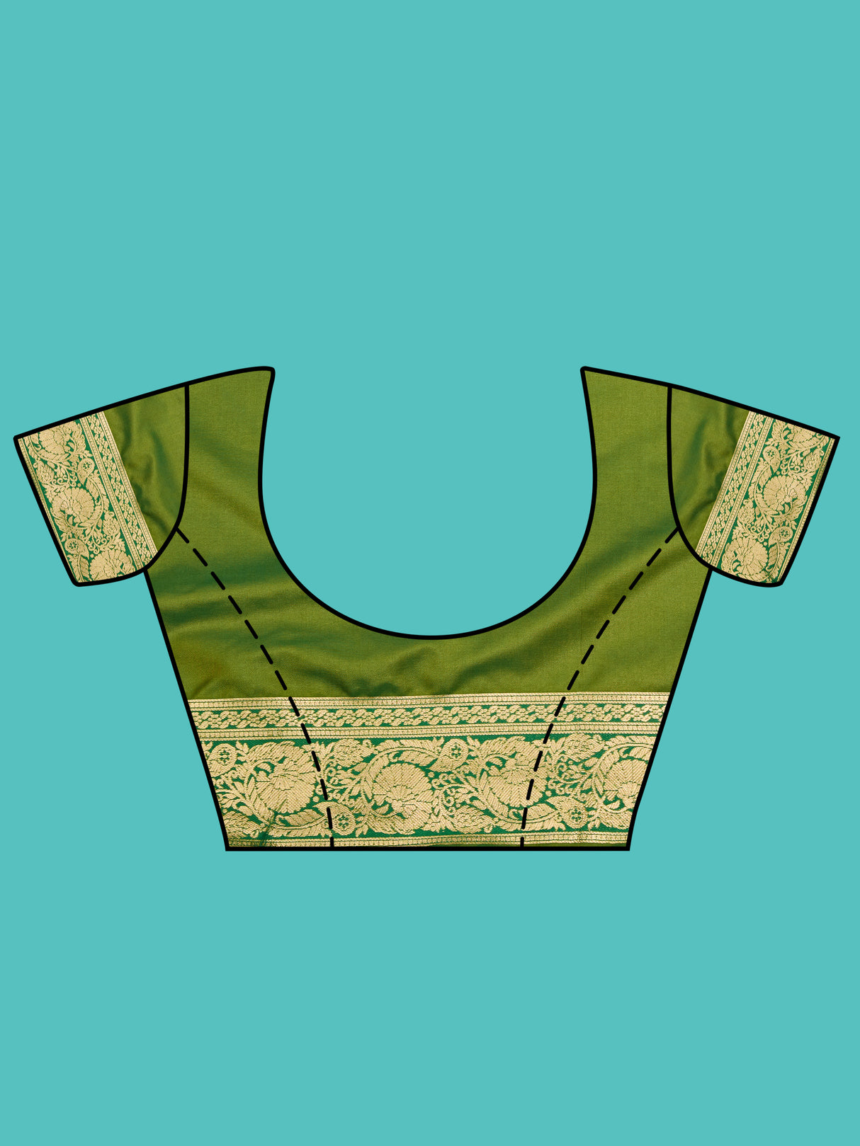 Mimosa Women's Woven Design Patola Style Art Silk Saree With Blouse Piece : SA00001389PCFREE