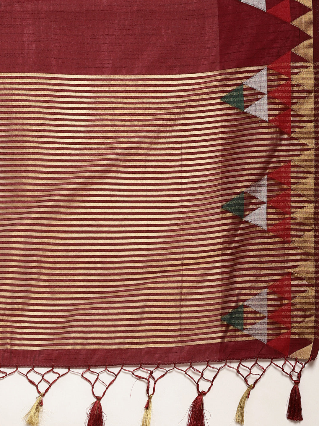 Mimosa Womens Art Silk Saree Kanjivaram style Chocolate Color