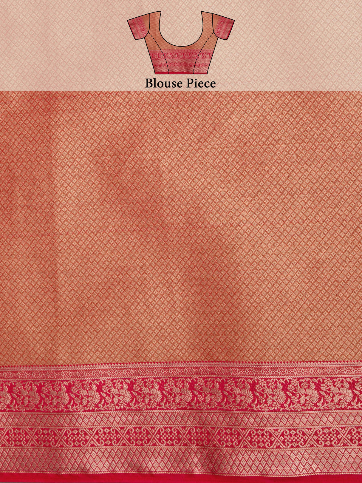 Mimosa Women's Woven Design Kanjivaram Style Art Silk Saree With Blouse Piece : SA0000374NVFREE