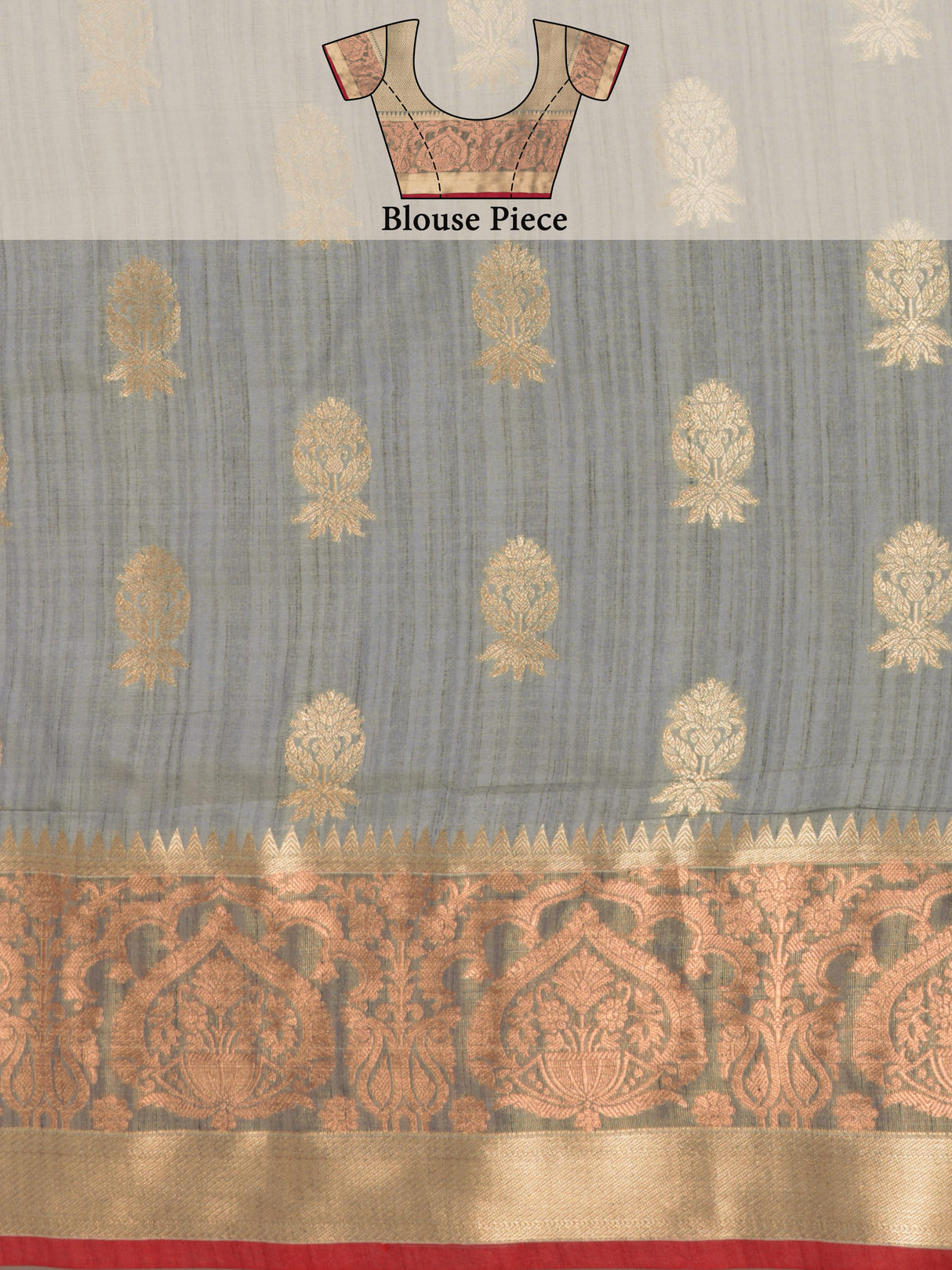 Mimosa Women's Woven Design Chhattisgarh Art Silk Saree With Blouse Piece : SA0000862GY