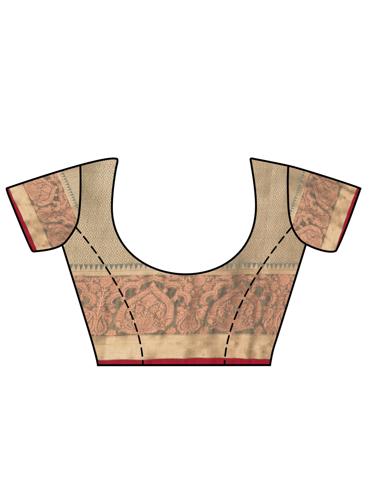 Mimosa Women's Woven Design Chhattisgarh Art Silk Saree With Blouse Piece : SA0000862GY