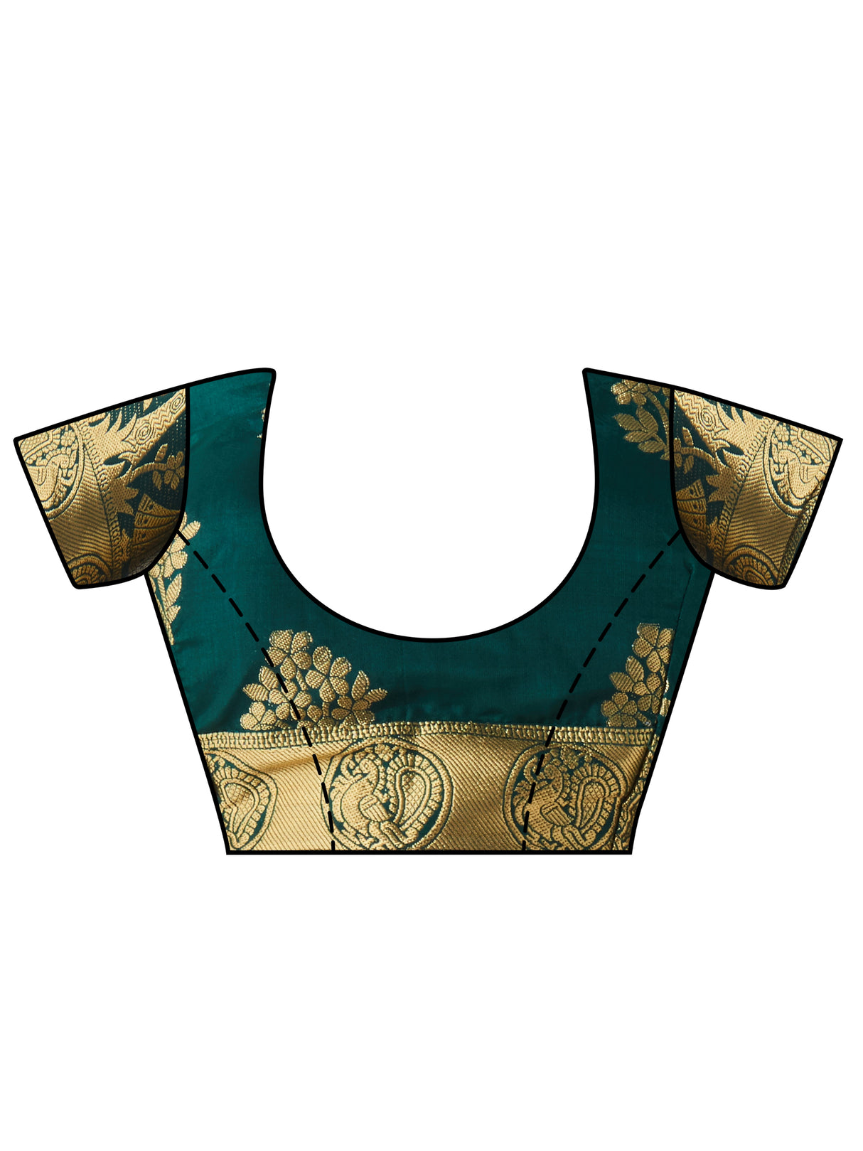 Mimosa Womens Art Silk Saree Kanjivaram Halfwhite Color