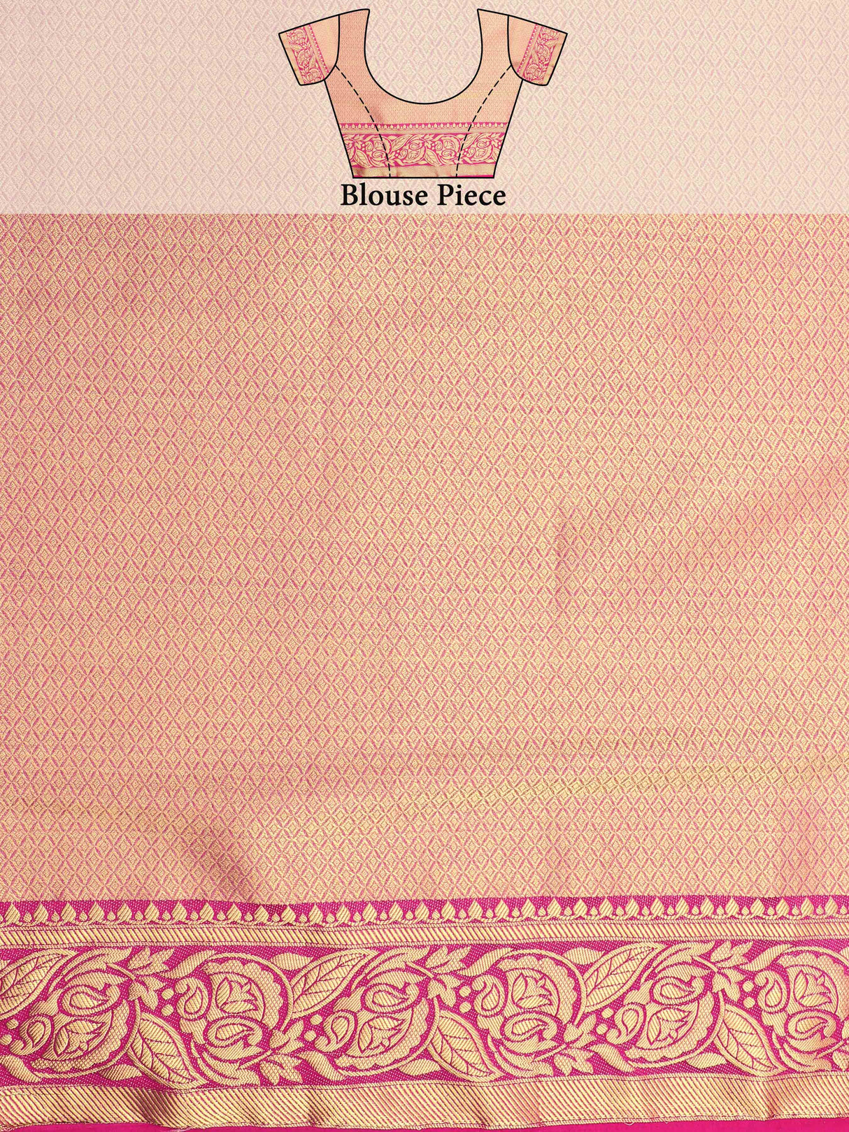 Mimosa Womens Art Silk Saree Kanjivaram Ananda Color