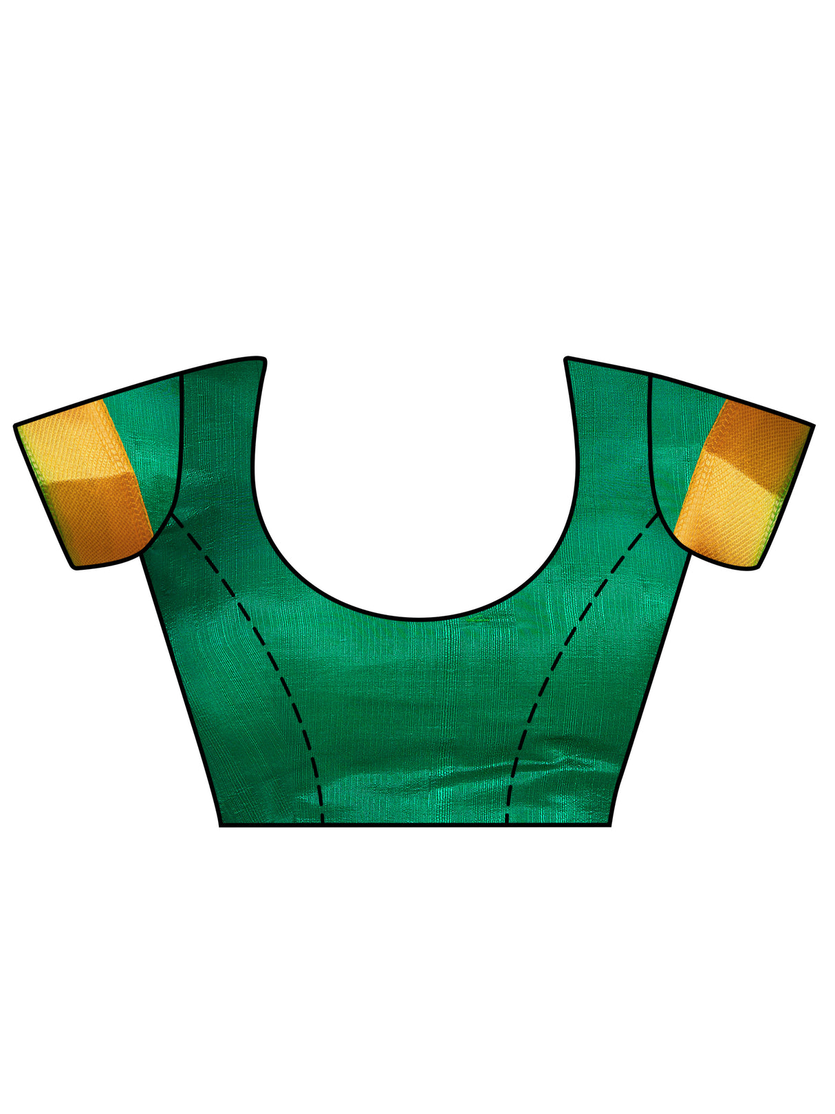 Mimosa Womens Art Silk Saree Kanjivaram Gold Color