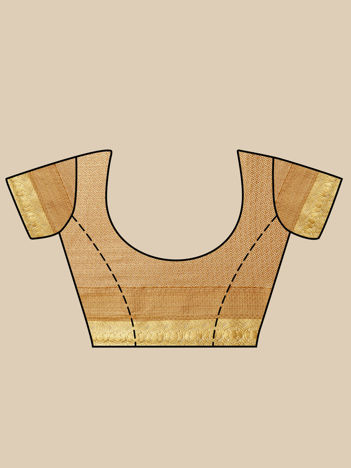 Mimosa Womens Art Silk Saree Kanjivaram Halfwhite Color