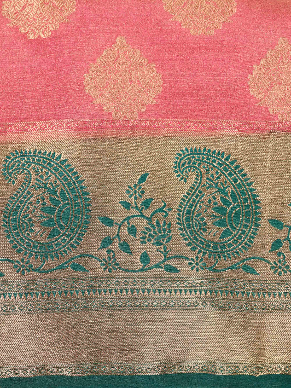Mimosa Womens Art Silk Saree Kanjivaram Gajjari Color