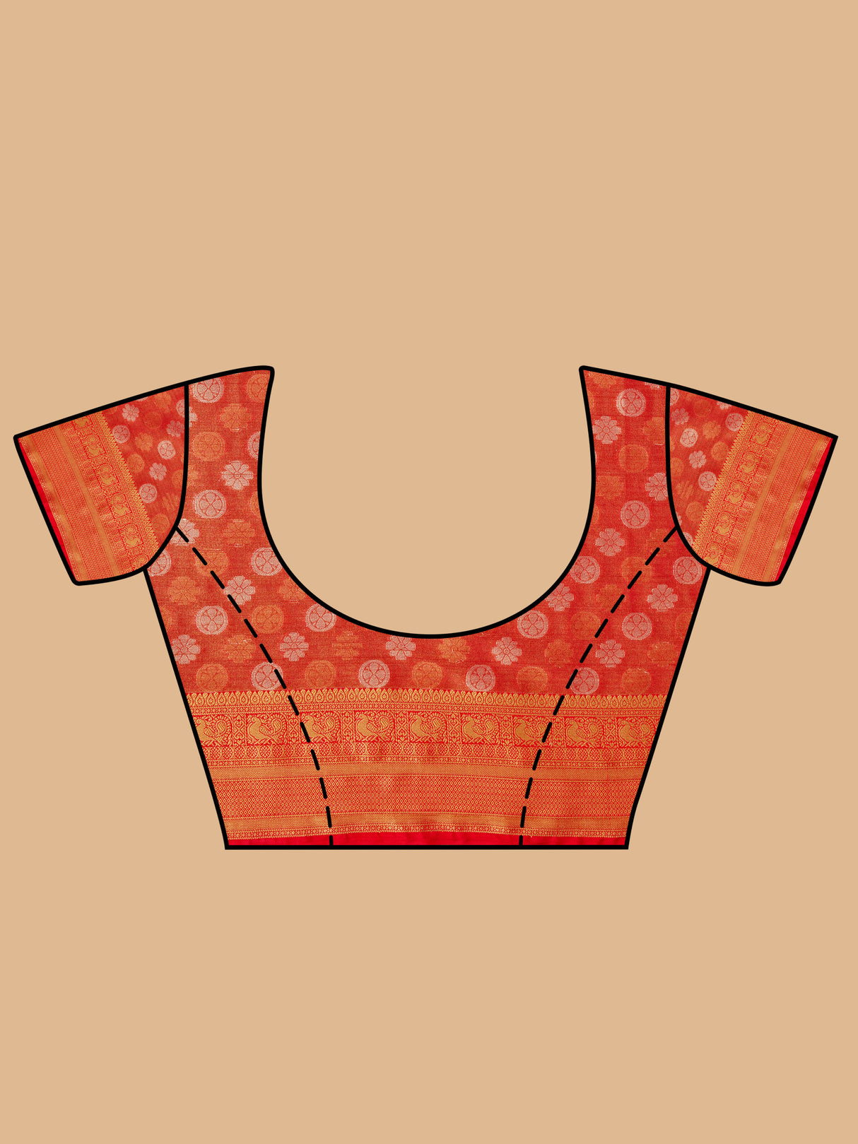 Mimosa Women's Woven Design Kanjivaram Style Art Silk Saree With Blouse Piece : SA0000410PSFREE