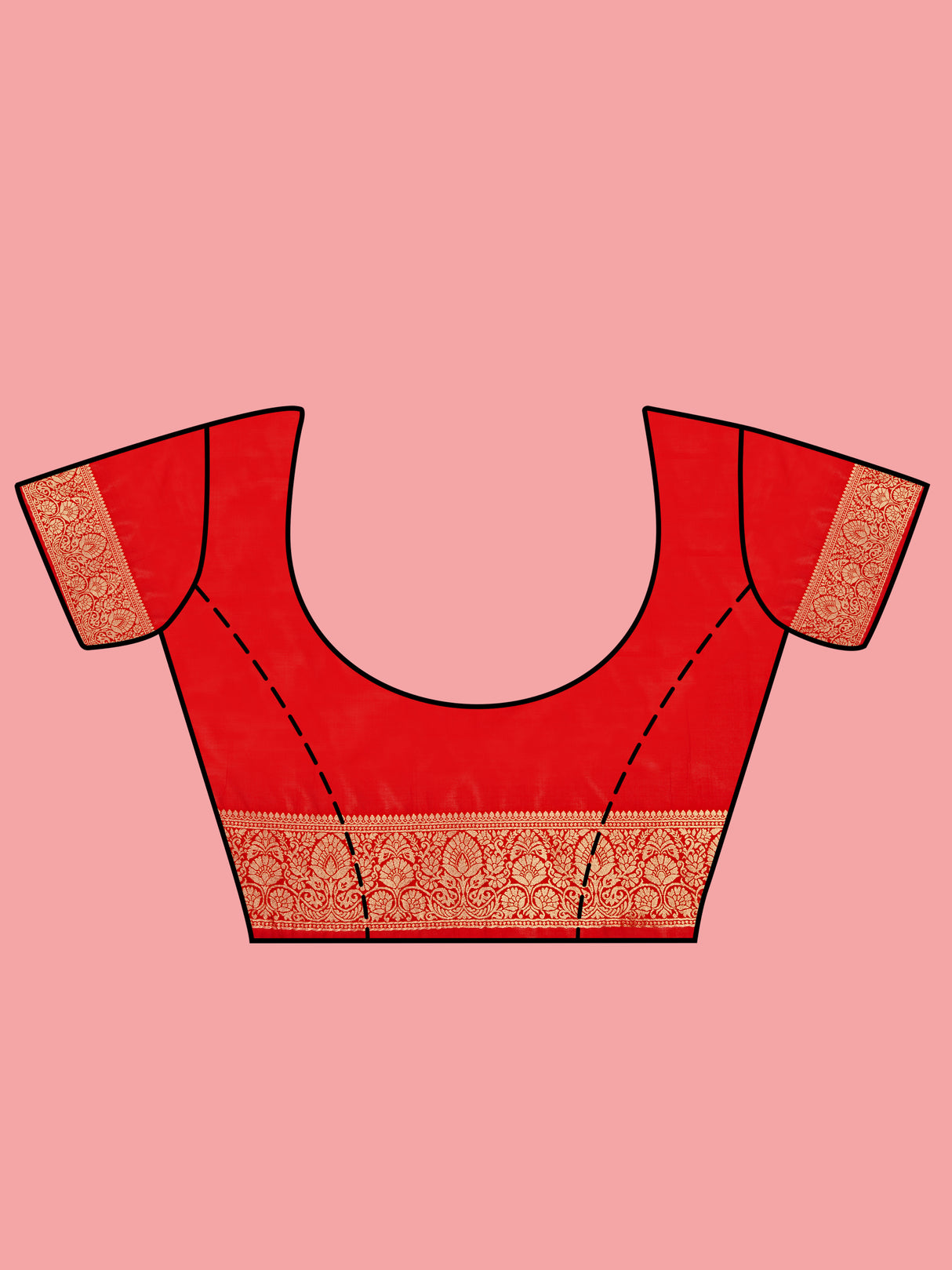 Mimosa Women's Woven Design Kanjivaram Linen Saree With Blouse Piece : SA00001245GDFREE