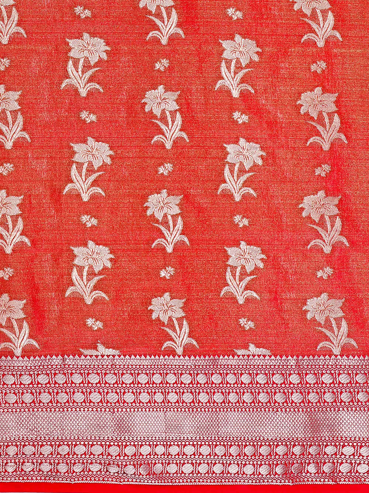 Mimosa Womens Art Silk Saree Kanjivaram Peach Color